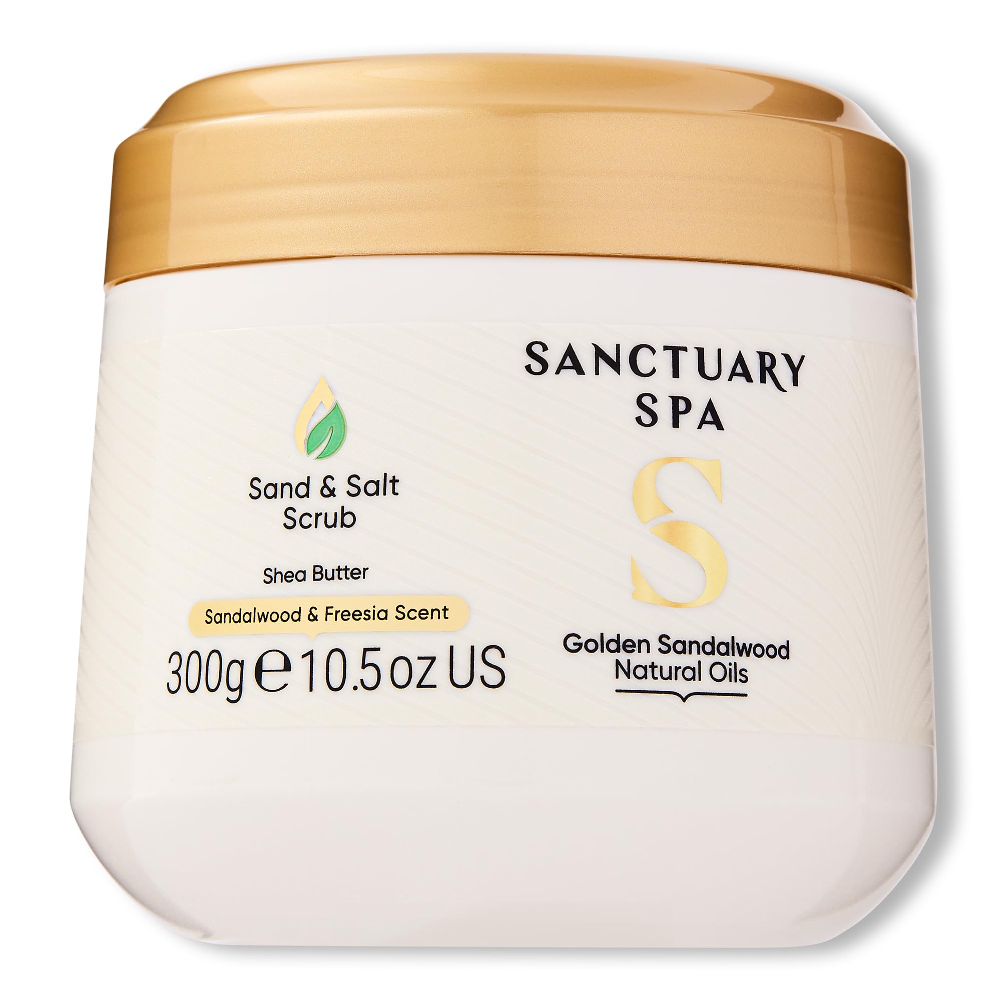Sanctuary Spa Golden Sandalwood Sand and Salt Body Exfoliating Scrub, 300g