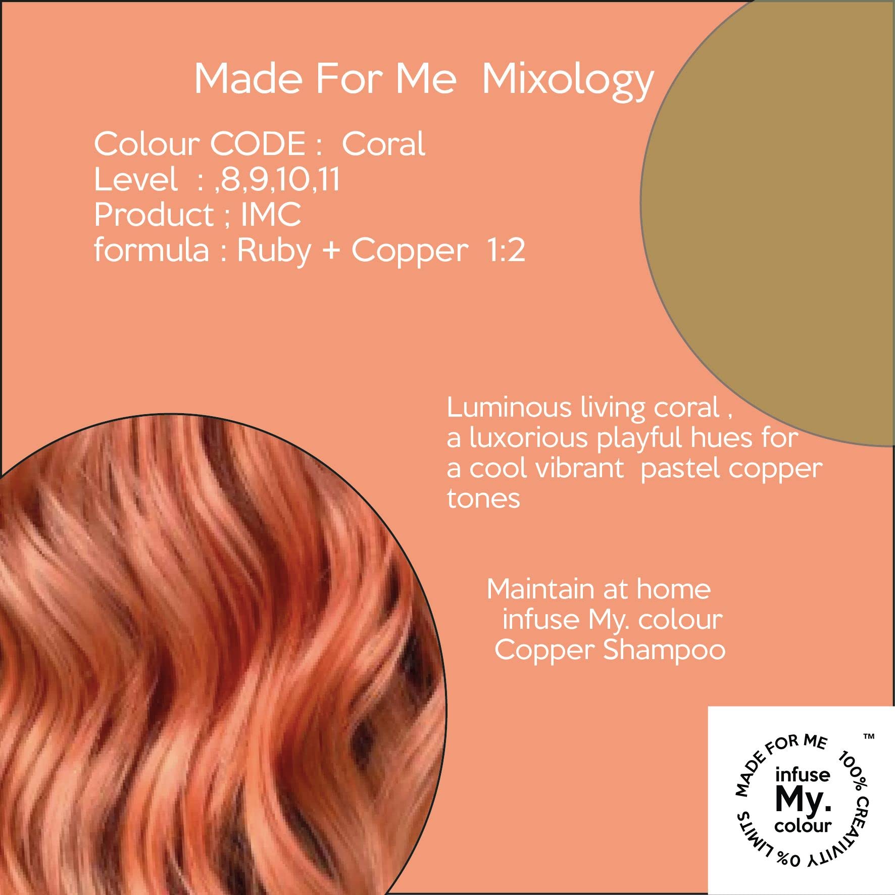 Infuse My. Colour Copper Shampoo for Vibrant Copper, Rose Gold & Auburn Tones, 250 ml 4