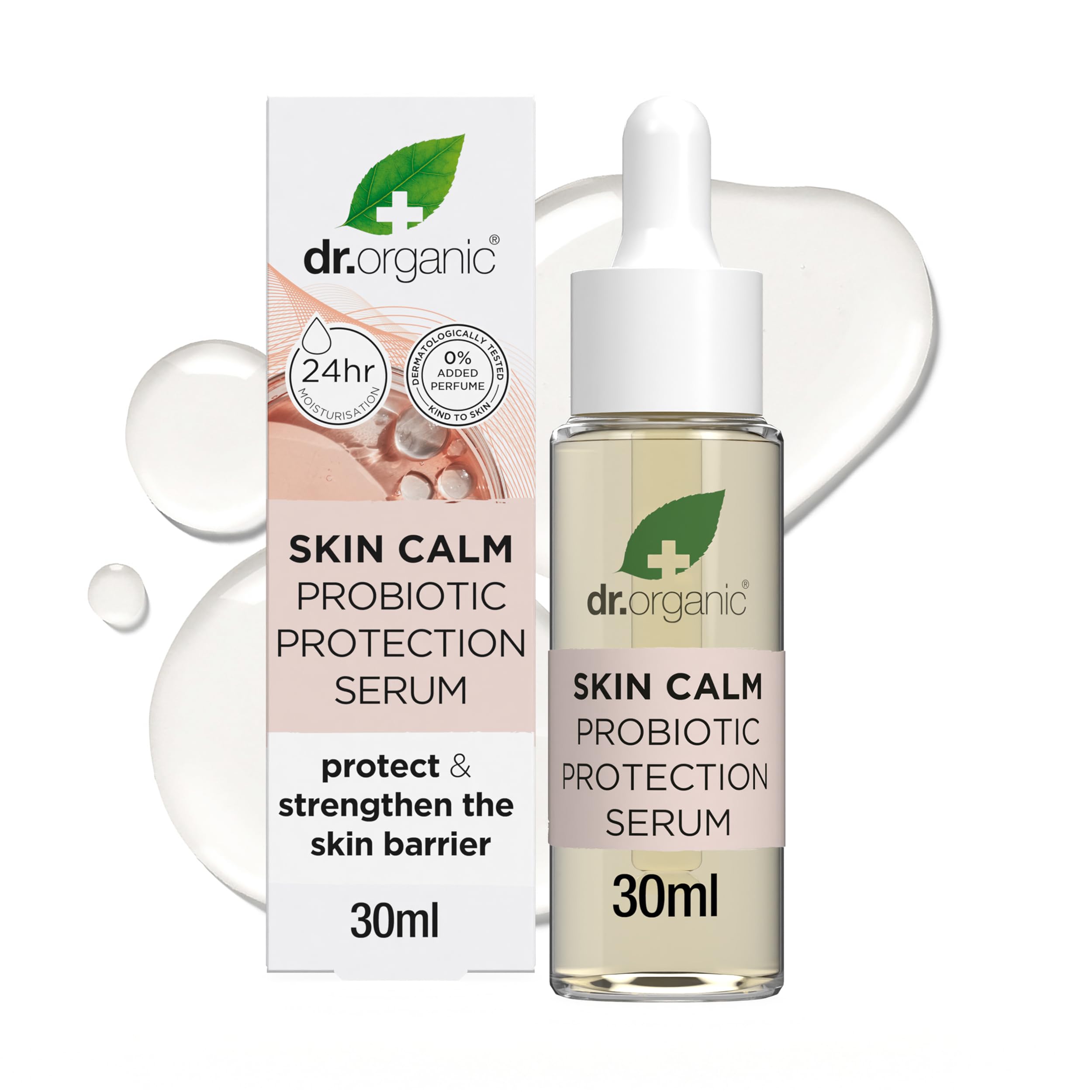 Dr Organic Skin Calm Probiotic Protection Serum for Dry, Sensitive & Problem Skin