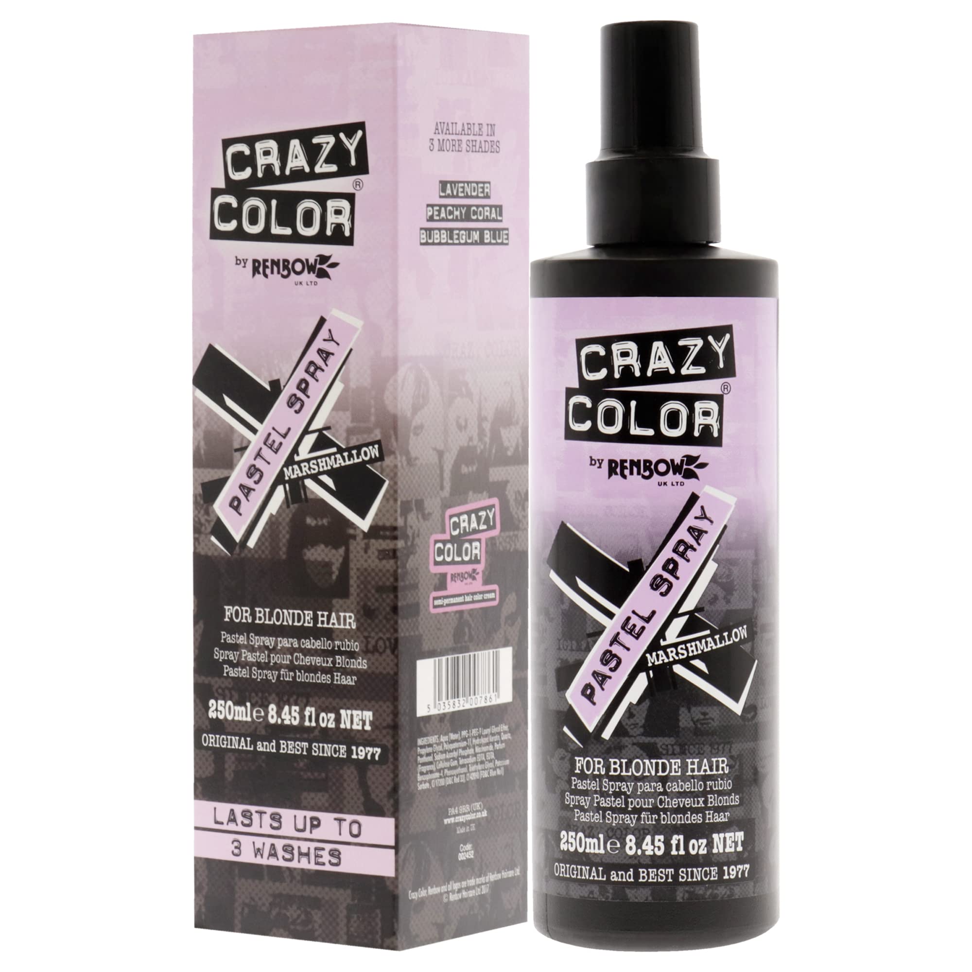 Crazy Color Temporary Colour Maintaining Spray, Marshmallow - 250 ml 4