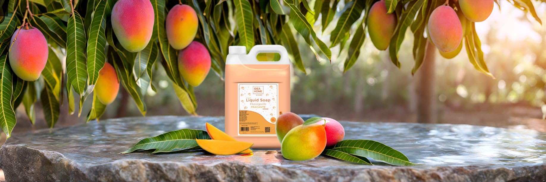 IDEA HOME FRAGANTE Liquid Hand Soap 5L - Mango Scented Cream Soap Rich in Vitamins 6