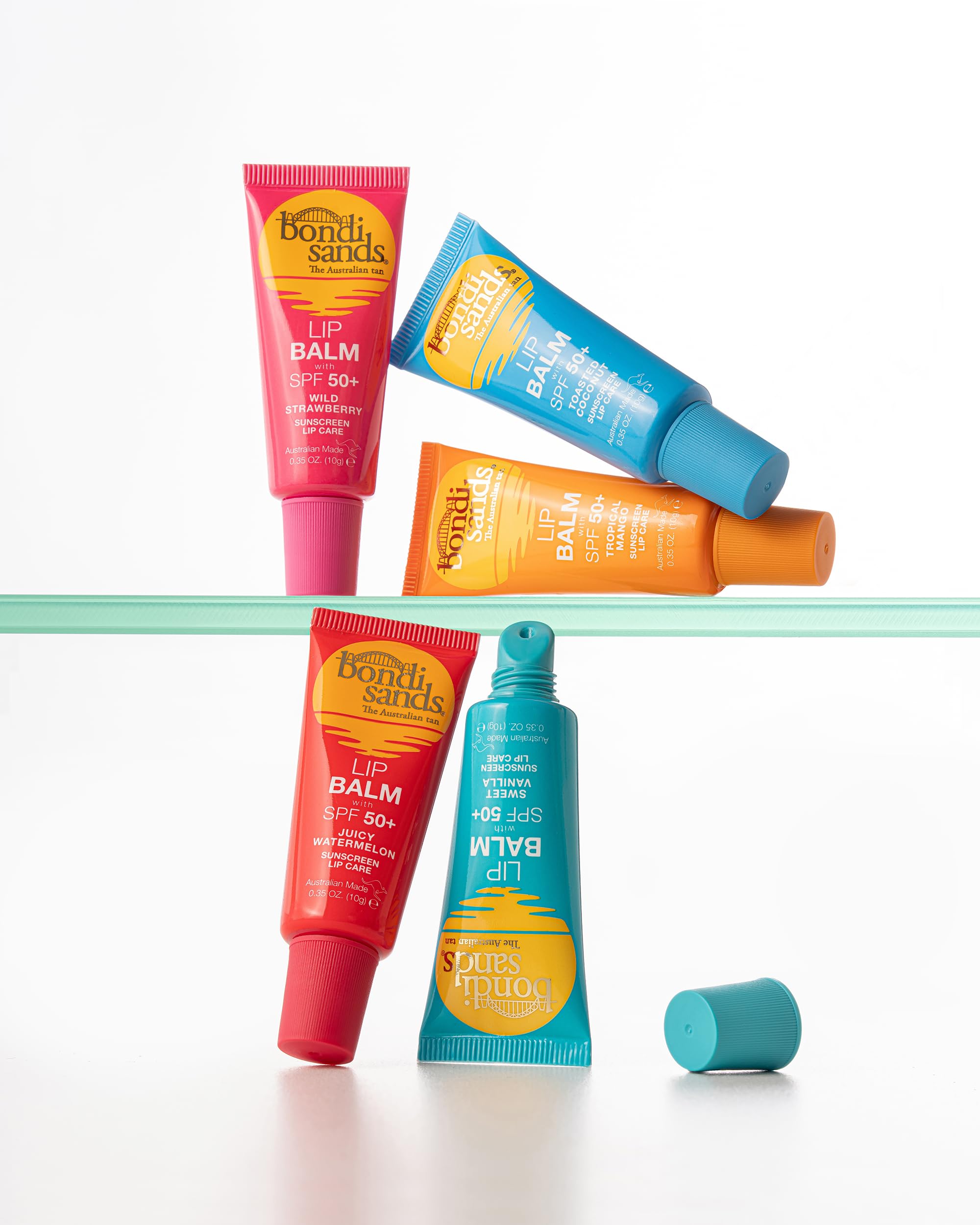 Bondi Sands Lippenbalsam mit süßer Vanille | Pflegende Formel spendet Feuchtigkeit und bietet LSF 50+ | Vegan und tierversuchsfrei | 10 g / 0,35 oz 5