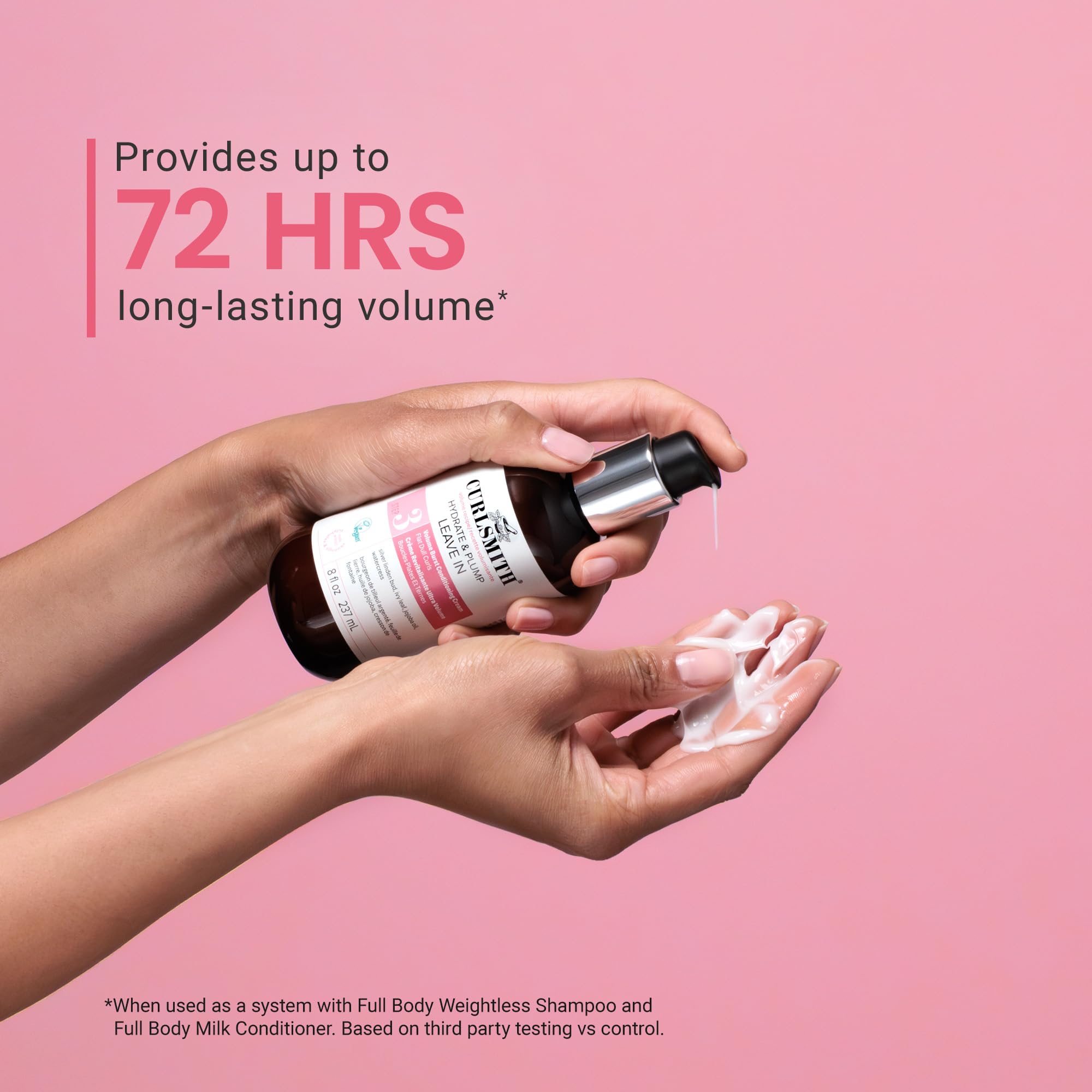 CURLSMITH Hydrate & Plump Leave In Hair Conditioner for Volume and Thickness 4