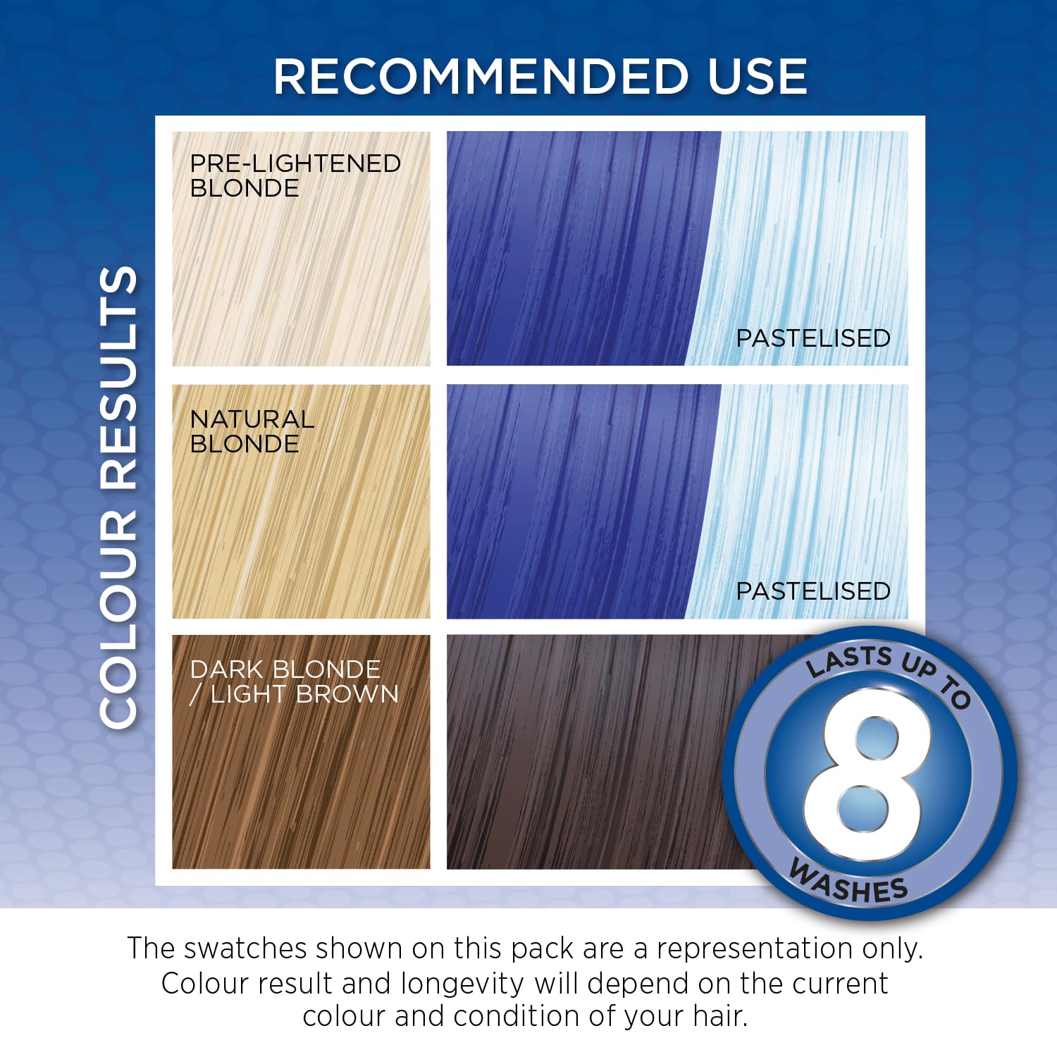Knight &amp; Wilson Colour-Freedom Gloss Pro 150ml Truly Blue Semi-Permanente Haarfarbe - Ultra-Brillante vegane Farbmaske mit PurePlex | Ammoniakfreie Farbe, hält bis zu 6-10 Haarwäschen 5