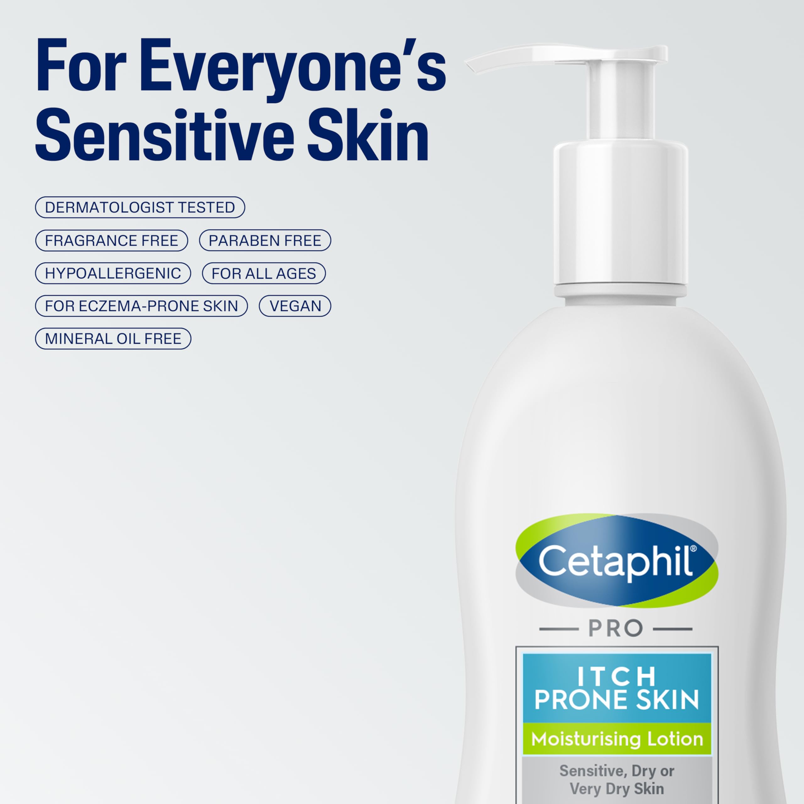 Cetaphil PRO Moisturising Lotion for Itch Prone Skin, 24H Hydration, 295 ml 6