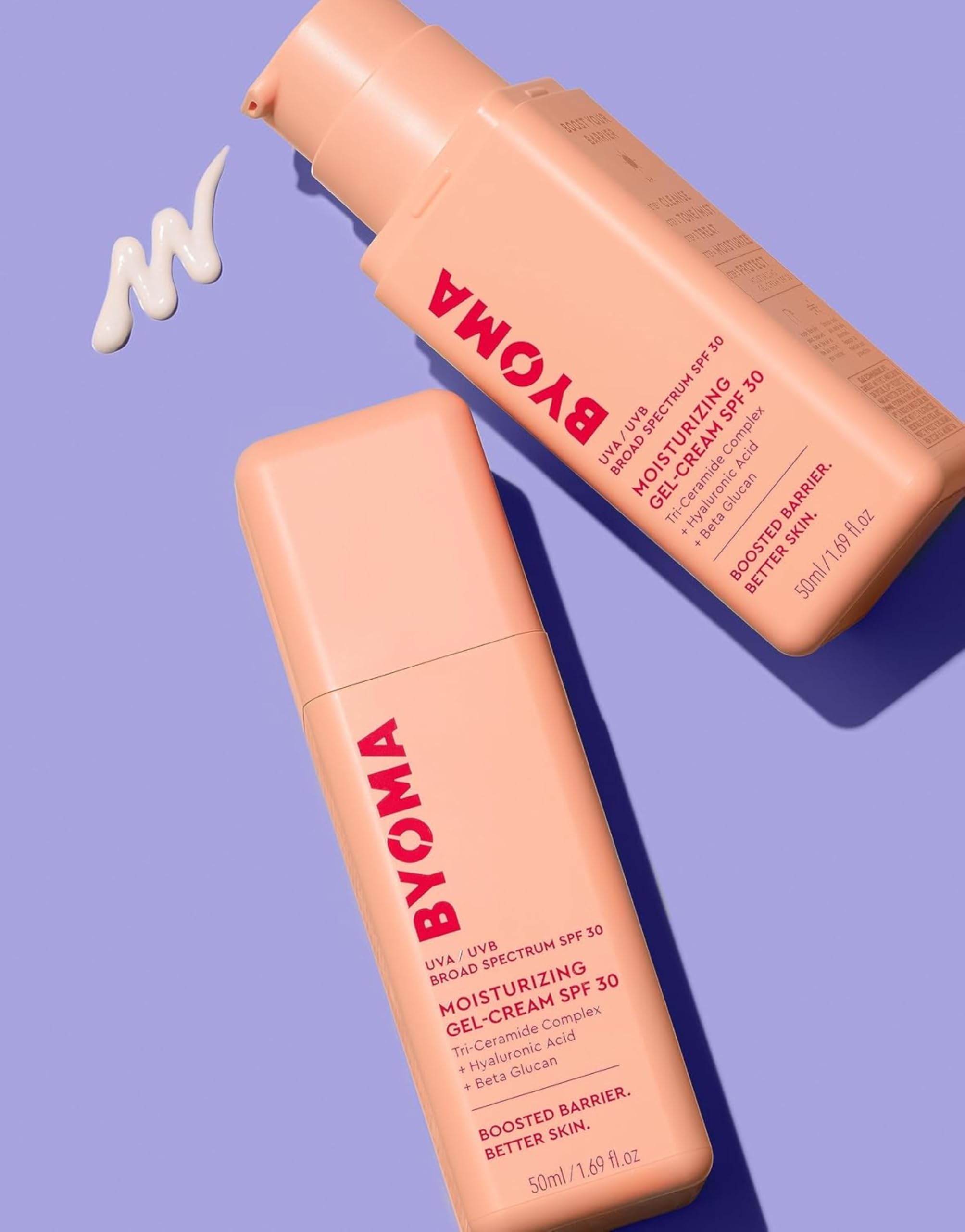 BYOMA SPF 30 Gel Moisturiser with Tri-Ceramide Complex for Luminous Glow (50ml) 7