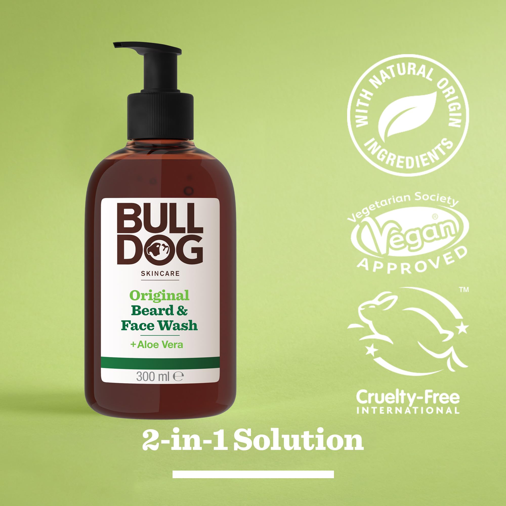 BULLDOG SKINCARE Original 2-in-1 Beard & Face Wash for Men, 300 ml 5