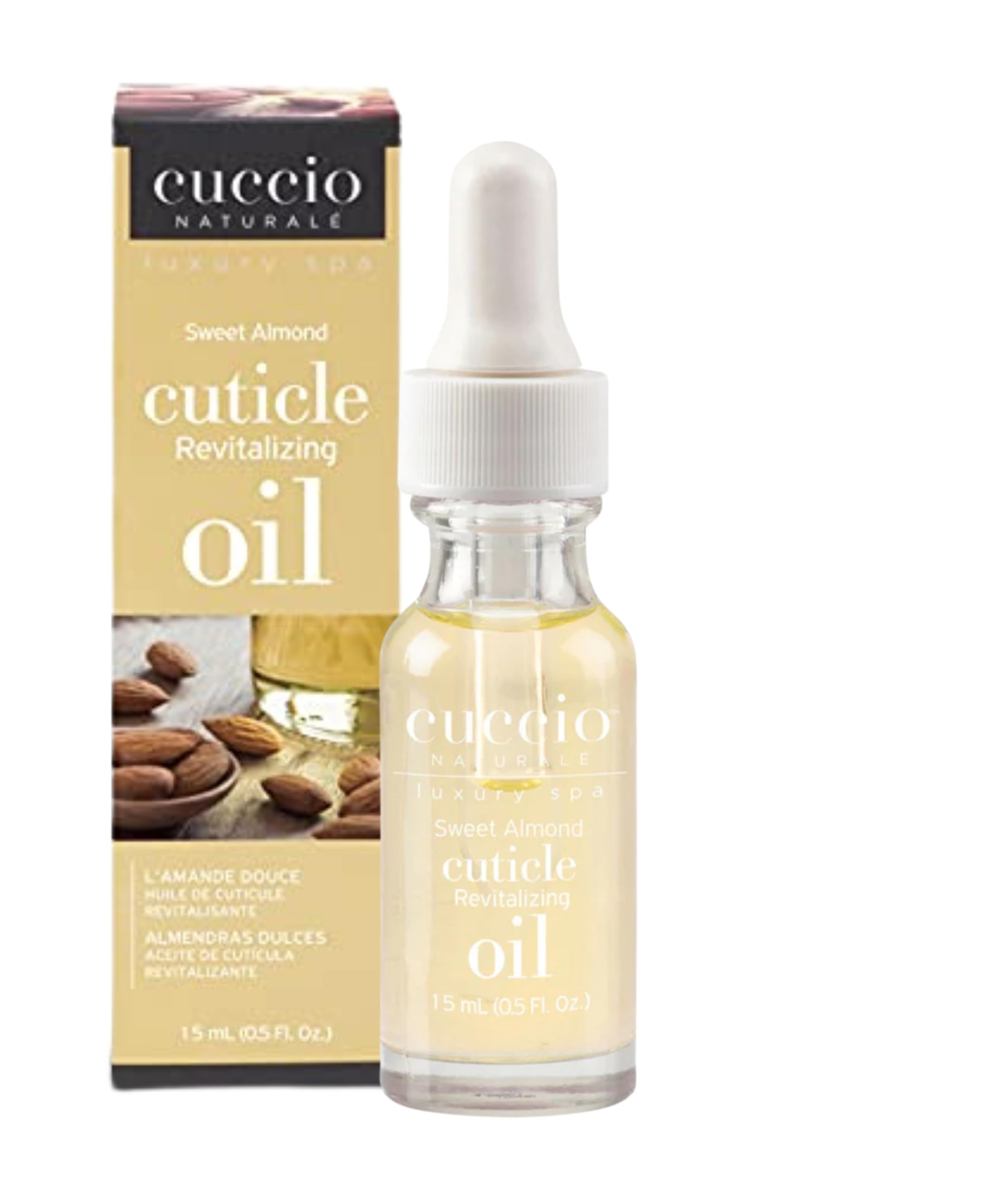 Cuccio Naturale Sweet Almond Cuticle Oil 15ml - Nourishing Vitamin E Complex