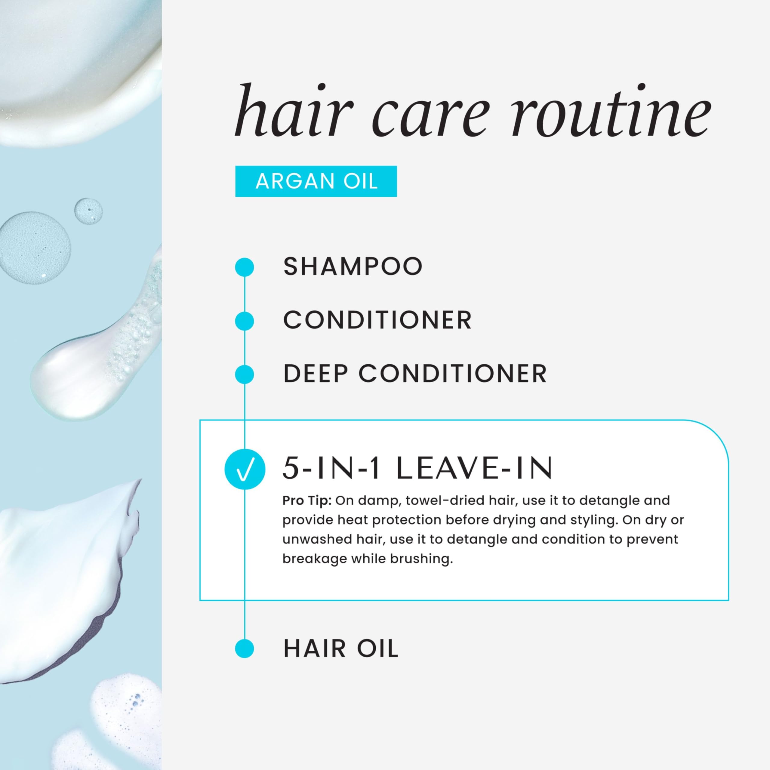 HASK Argan Oil 5-in-1 Leave-In Conditioner Spray for Damaged Hair Repair 8