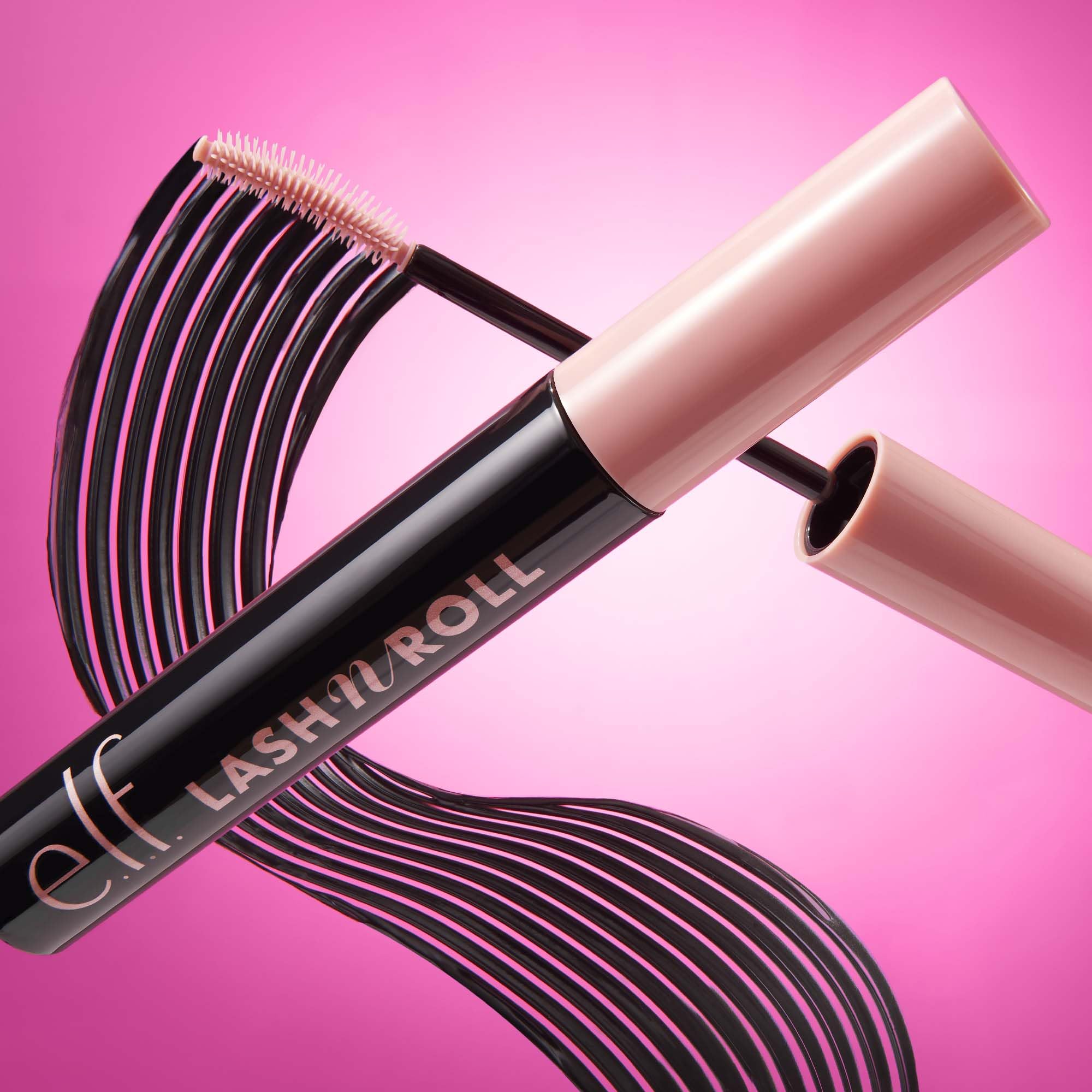 e.l.f. Lash 'N Roll Curling Mascara, Deep Brown, Visibly Lifted & Separated Lashes, 9.2 g 4