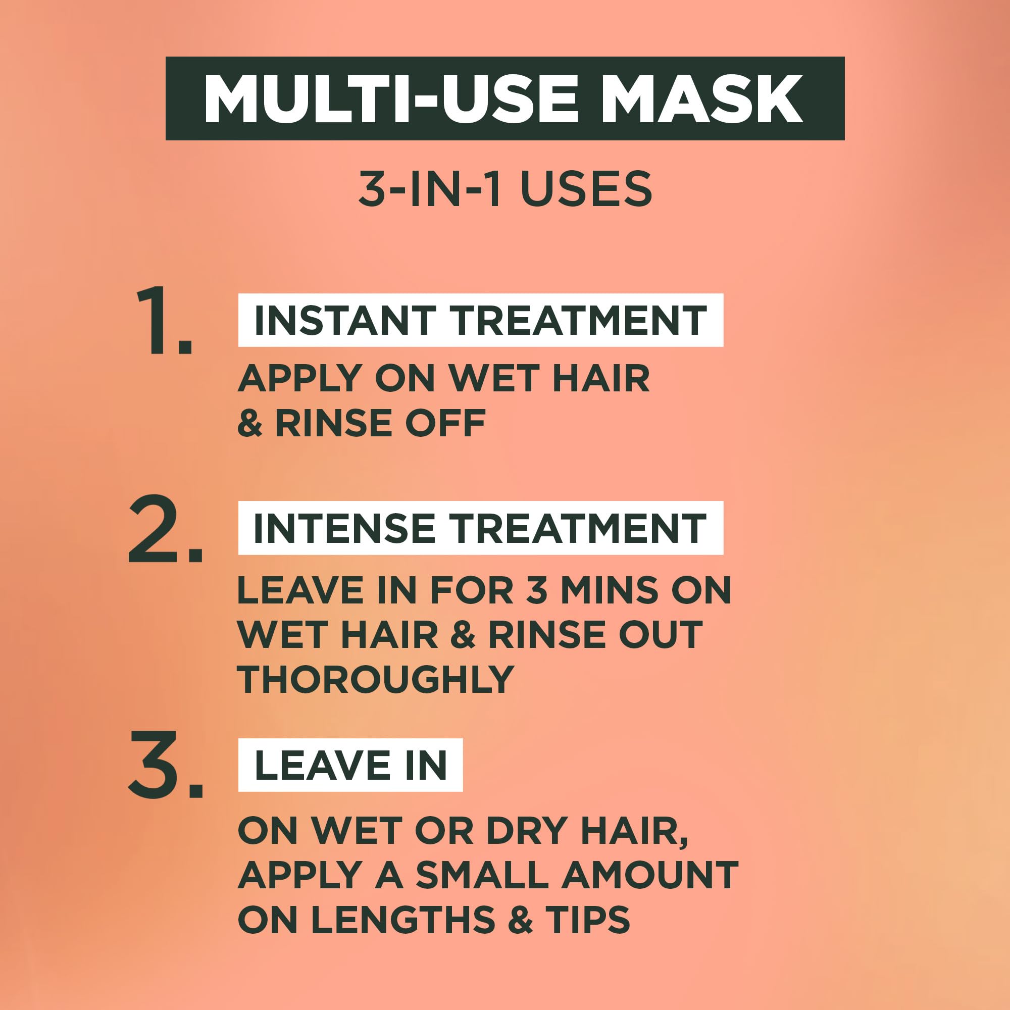 Garnier Ultimate Blends Glowing Lengths Pineapple & Amla 3-in-1 Hair Food Mask Treatment 400ml 4