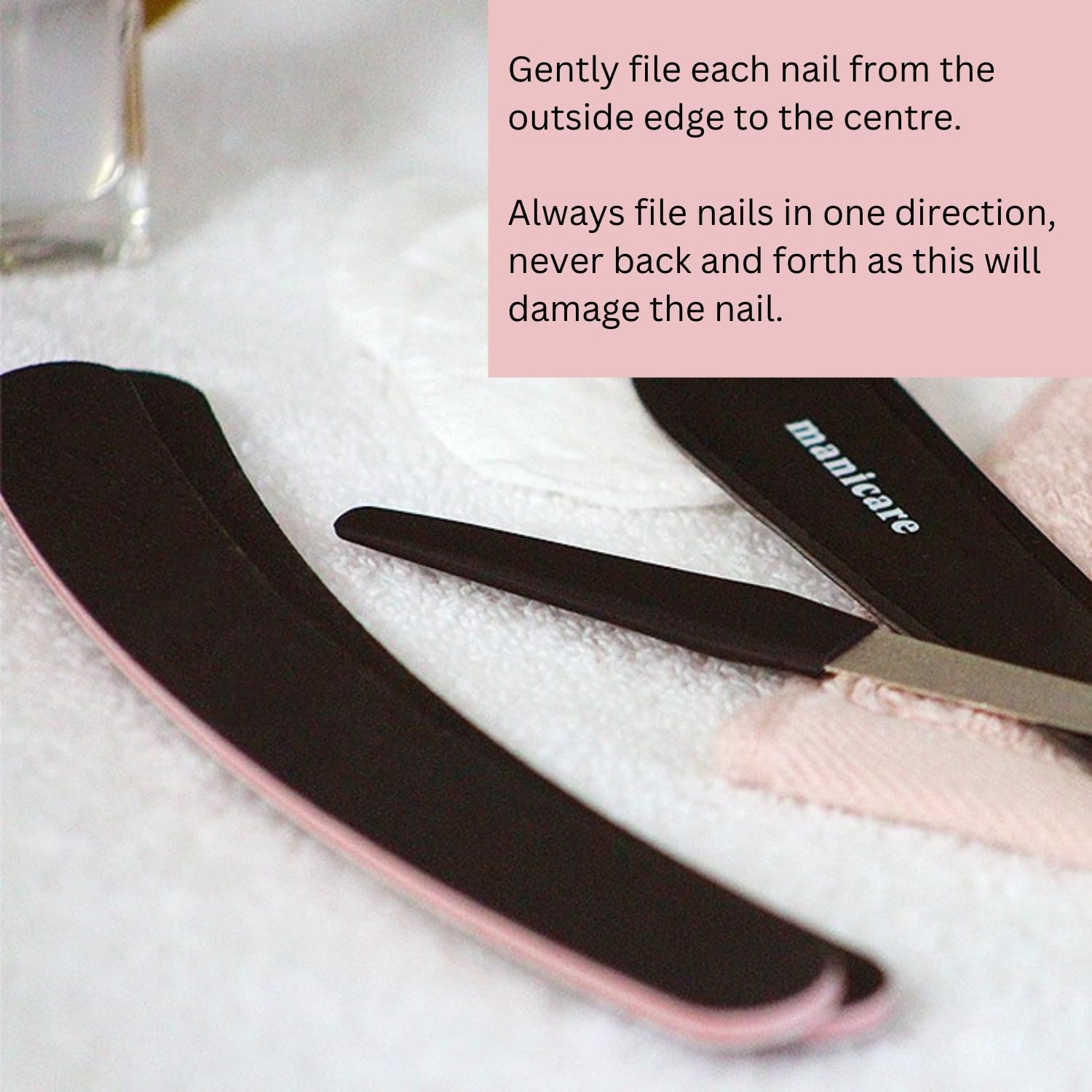 Manicare 2 Pack Curved Nail Files - Boomerang Shape Emery Boards for Natural & Artificial Nails 4