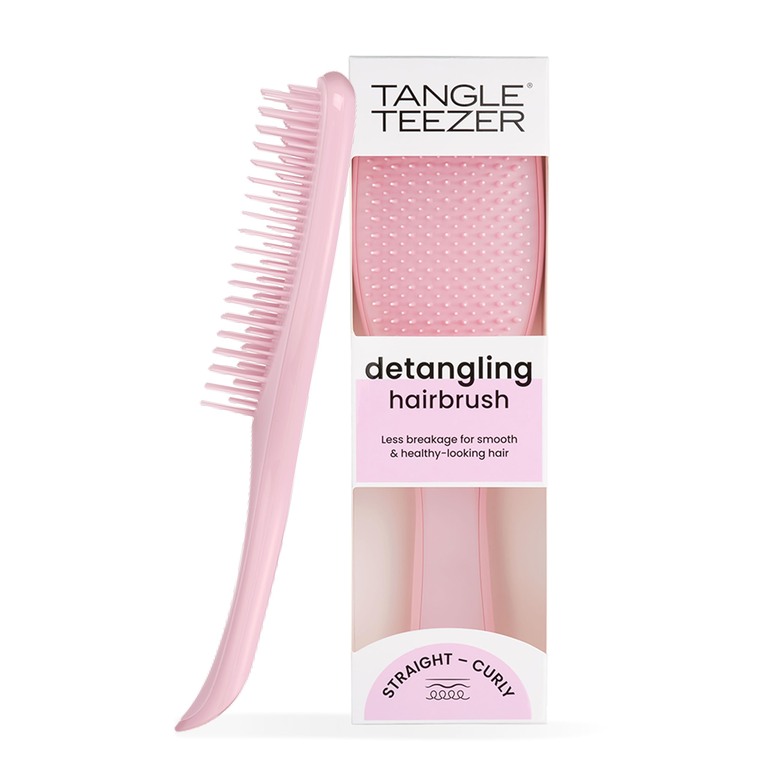 Tangle Teezer Ultimate Detangler Hairbrush - Millennial Pink - For Wet & Dry Hair