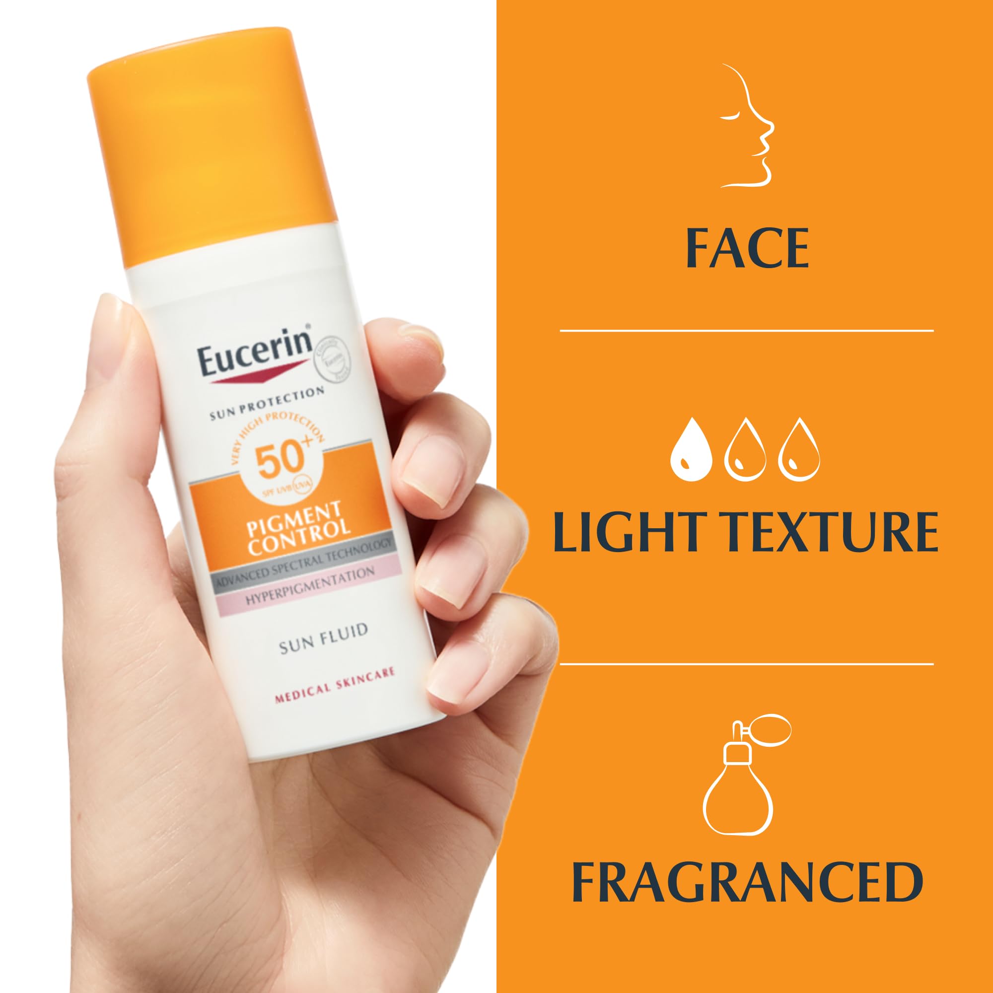 Eucerin Sun Face Pigment Control Sun Fluid SPF 50+, 50ml - Advanced Protection for Dark Spots 3