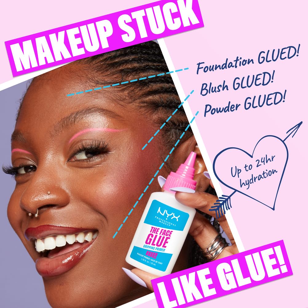 NYX Professional Makeup The Face Glue Primer Gripping Primer for Long-Lasting Wear 3