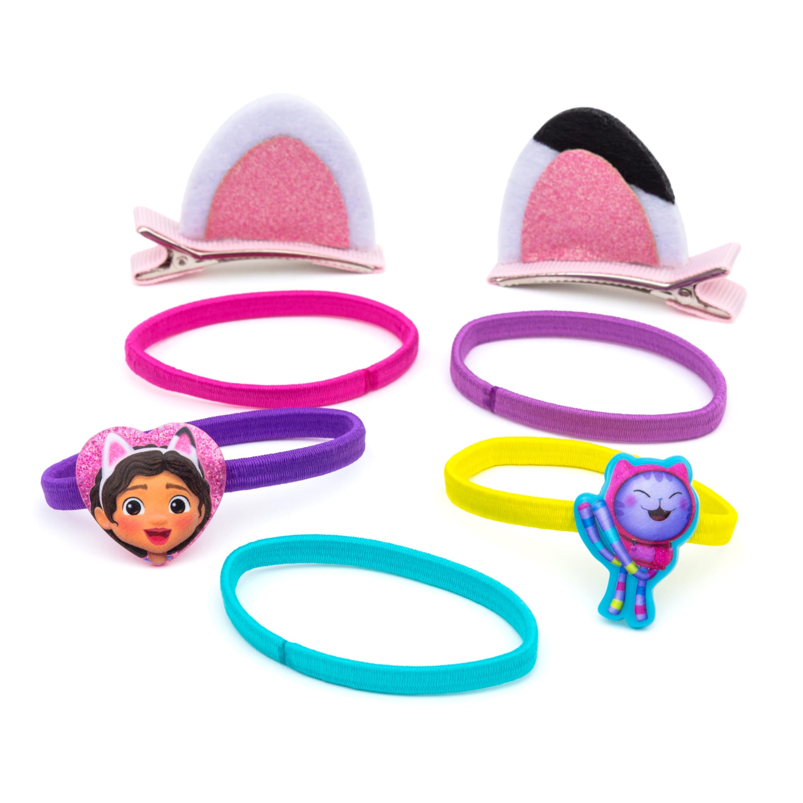 DREAMWORKS GABBY'S DOLLHOUSE Children's Hair Slide Ears & Elastic Hair Tie Set (Ages 3+) 5