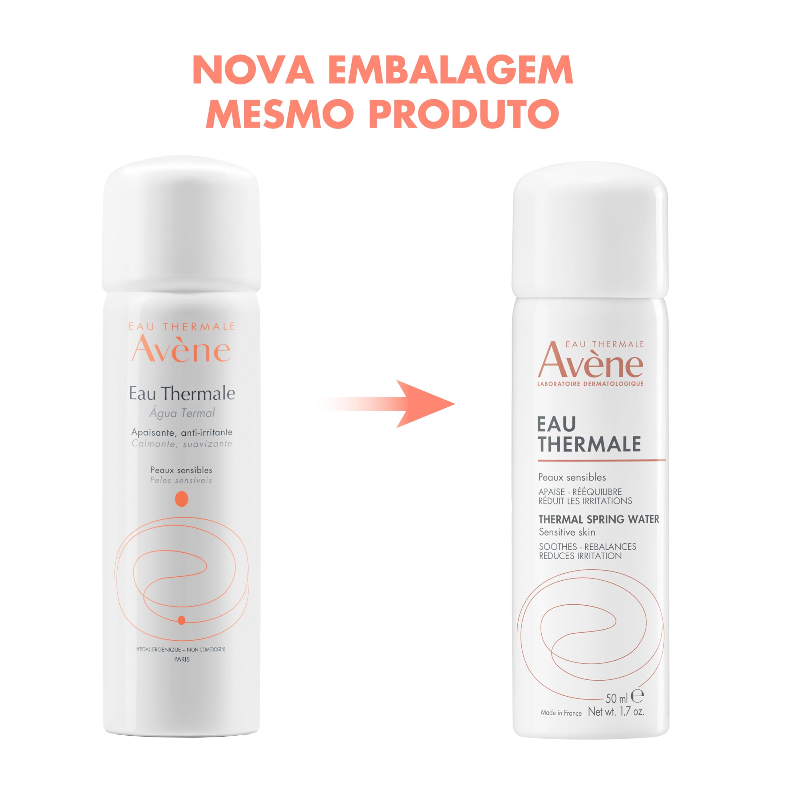 Avène Thermal Spring Water Spray for Sensitive Skin Hygiene 50 ml 5