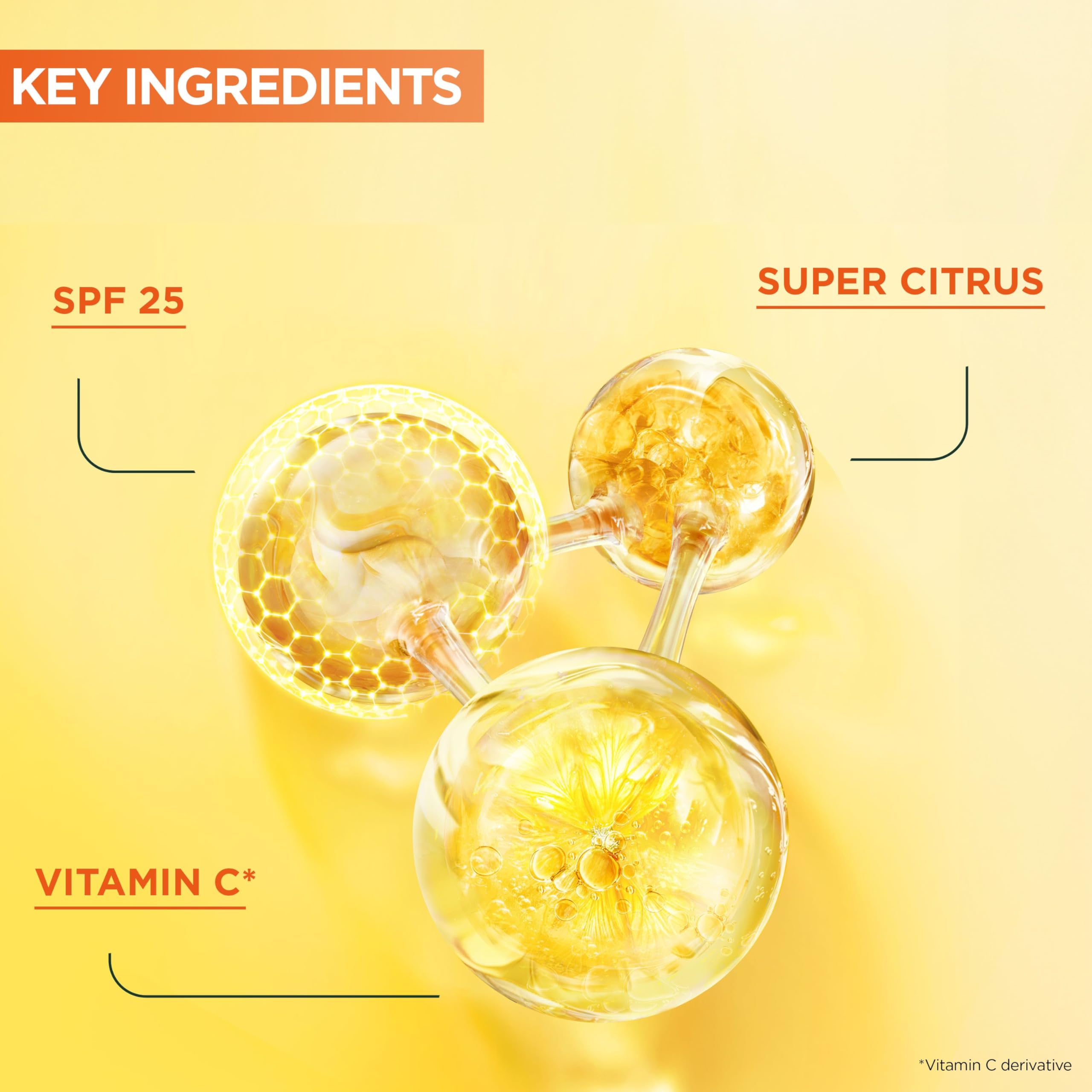 Garnier Vitamin C 2-in-1 Brightening Cream SPF 25 with 20% Serum & Super Citrus 4