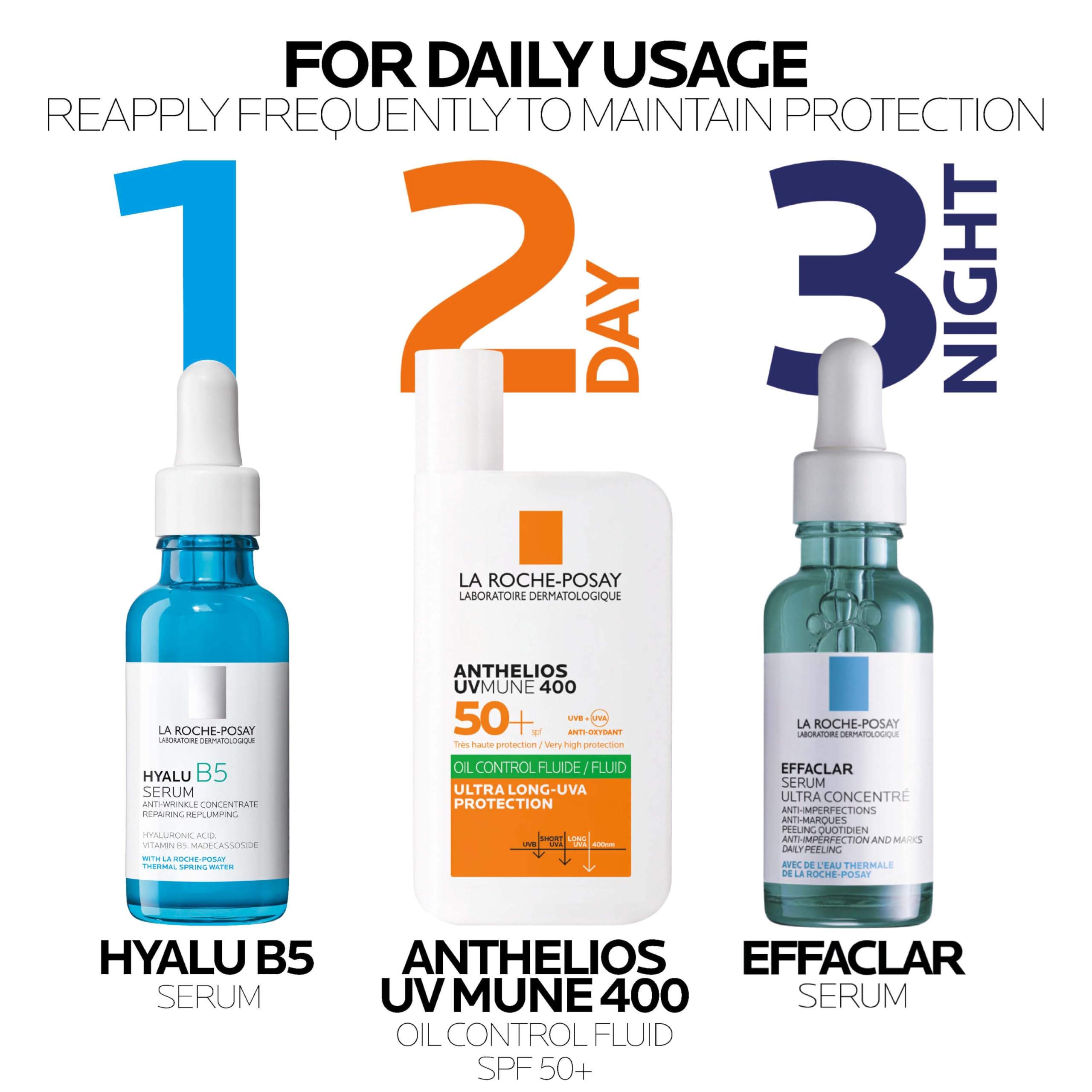 La Roche-Posay Anthelios UVMune 400 Oil Control Invisible Fluid SPF50+ Sun Protection 5
