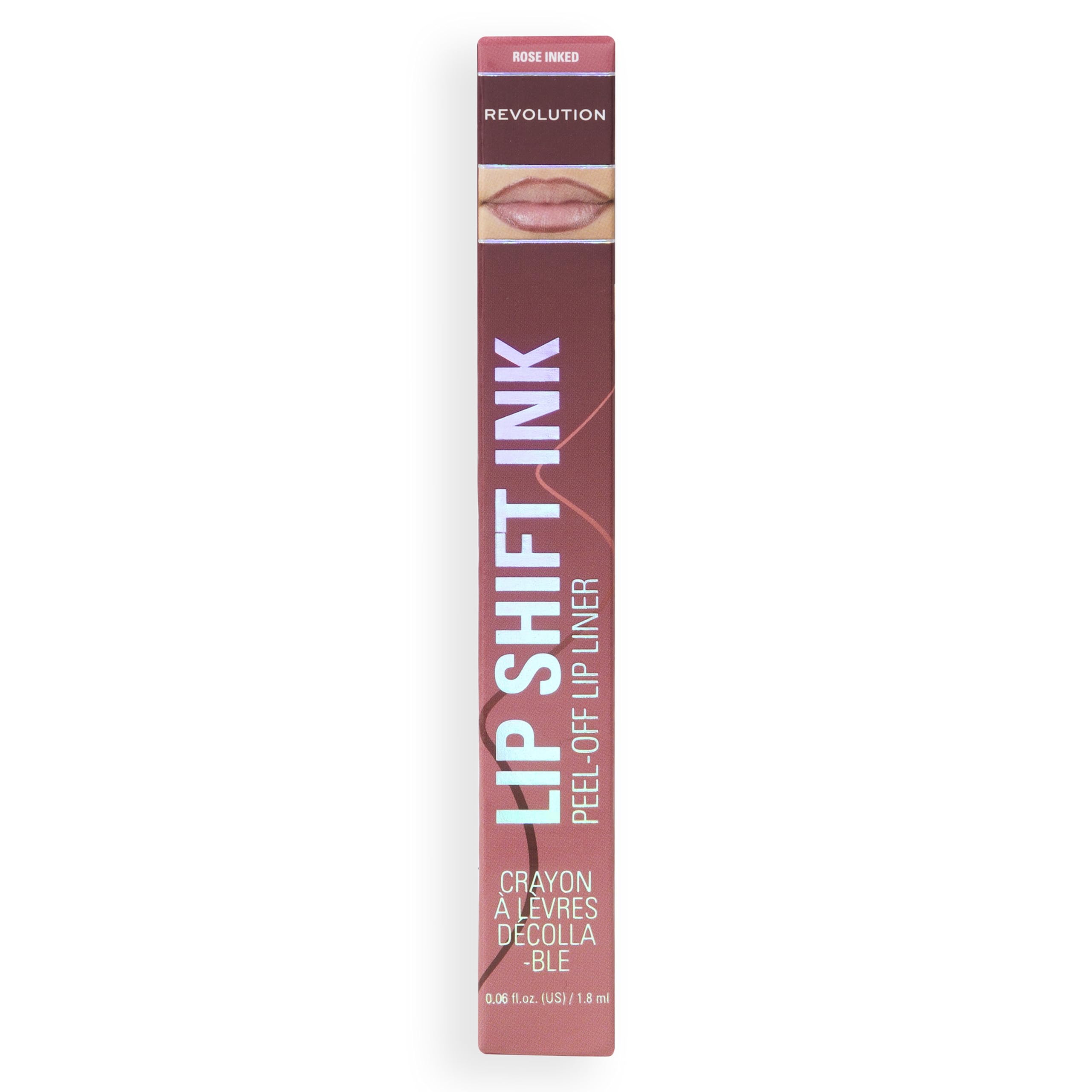 Revolution Lip Shift Ink Peel-Off Lipliner Stain, langanhaltend, mattes Finish, vegan und tierversuchsfrei, Rose Inked, 1,8 ml 8