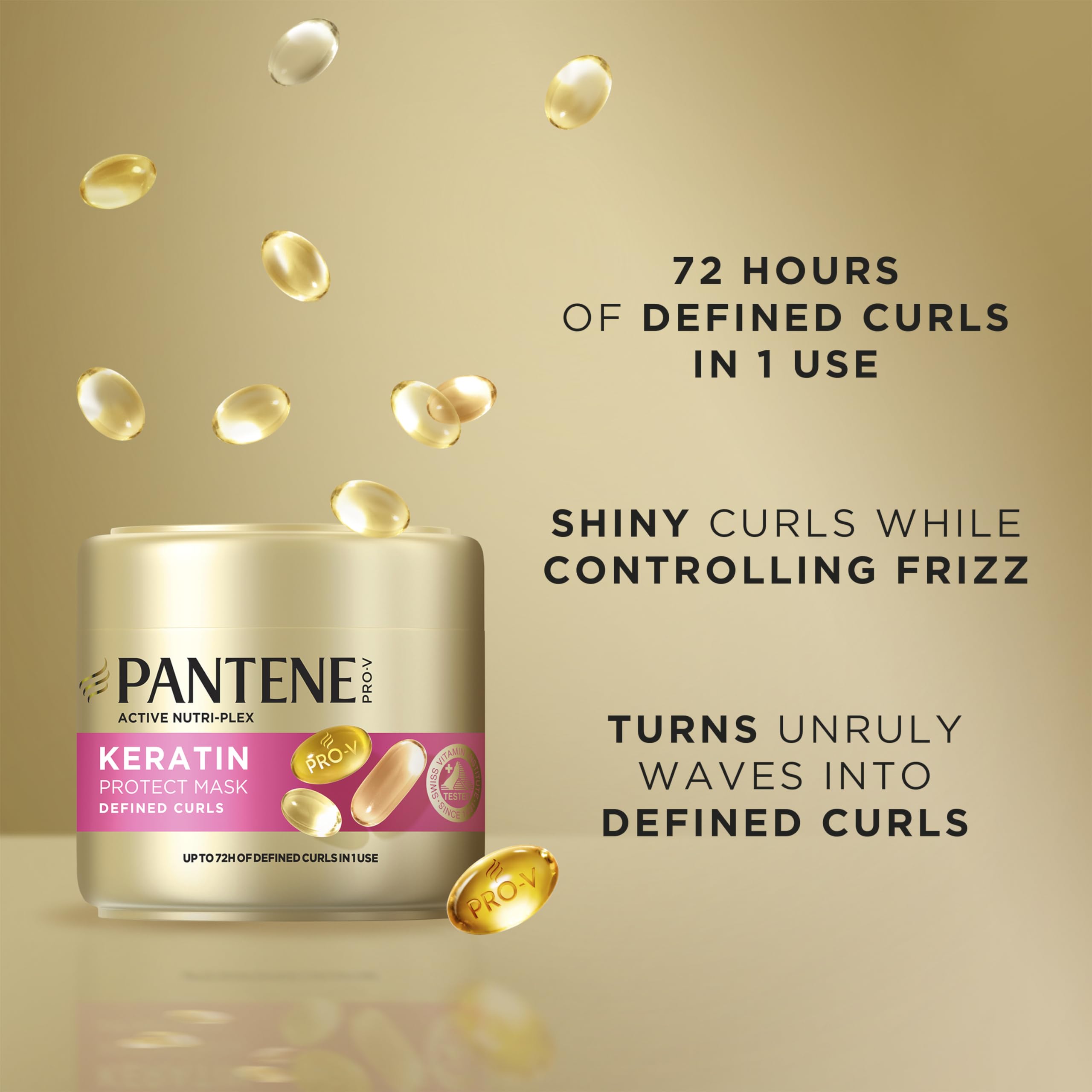 Pantene Pro-V Defined Curls Bundle: Shampoo, Conditioner, Mask & Leave-In Cream 7