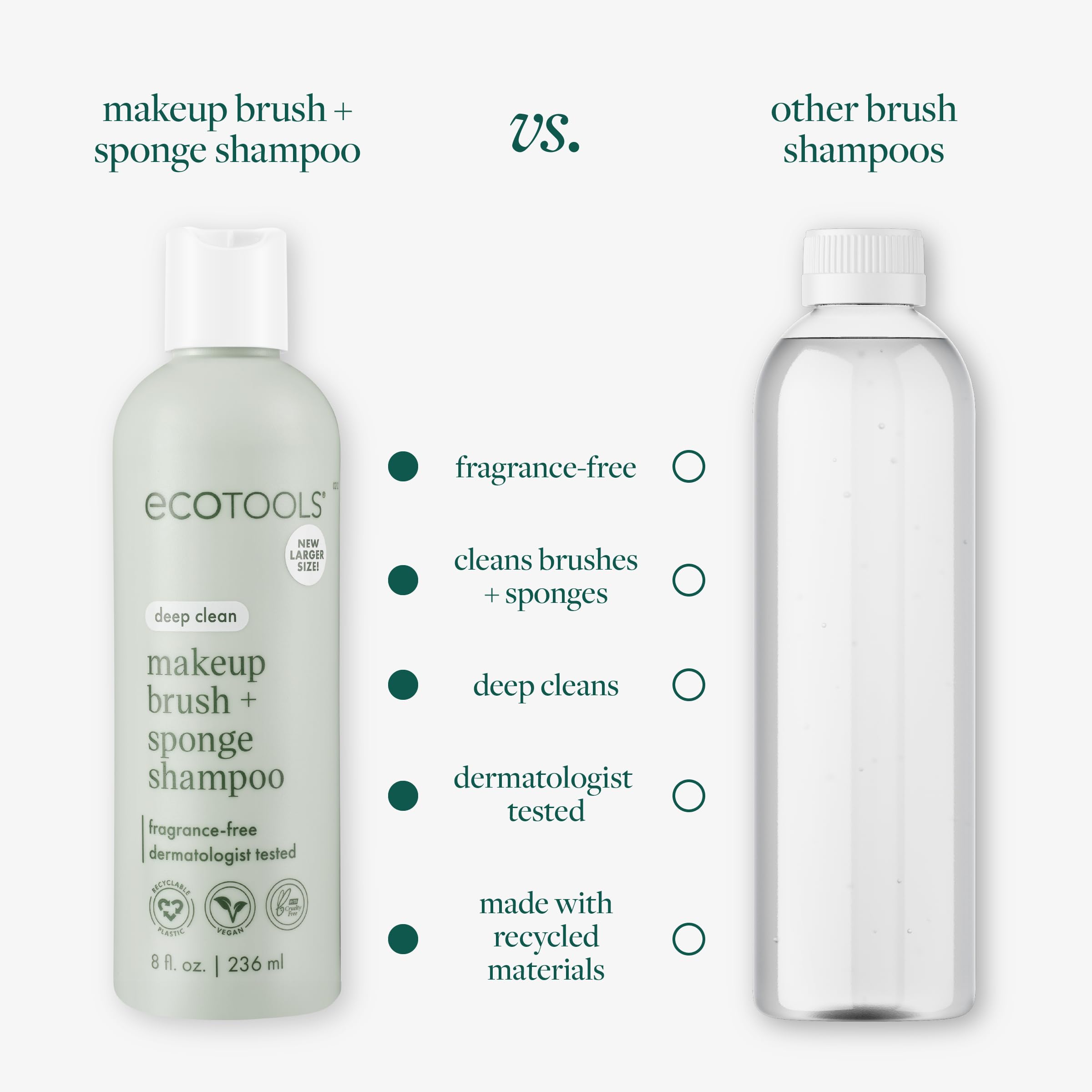 EcoTools Makeup Brush Shampoo Cleansing Gel for Makeup Tools, 177ml 4