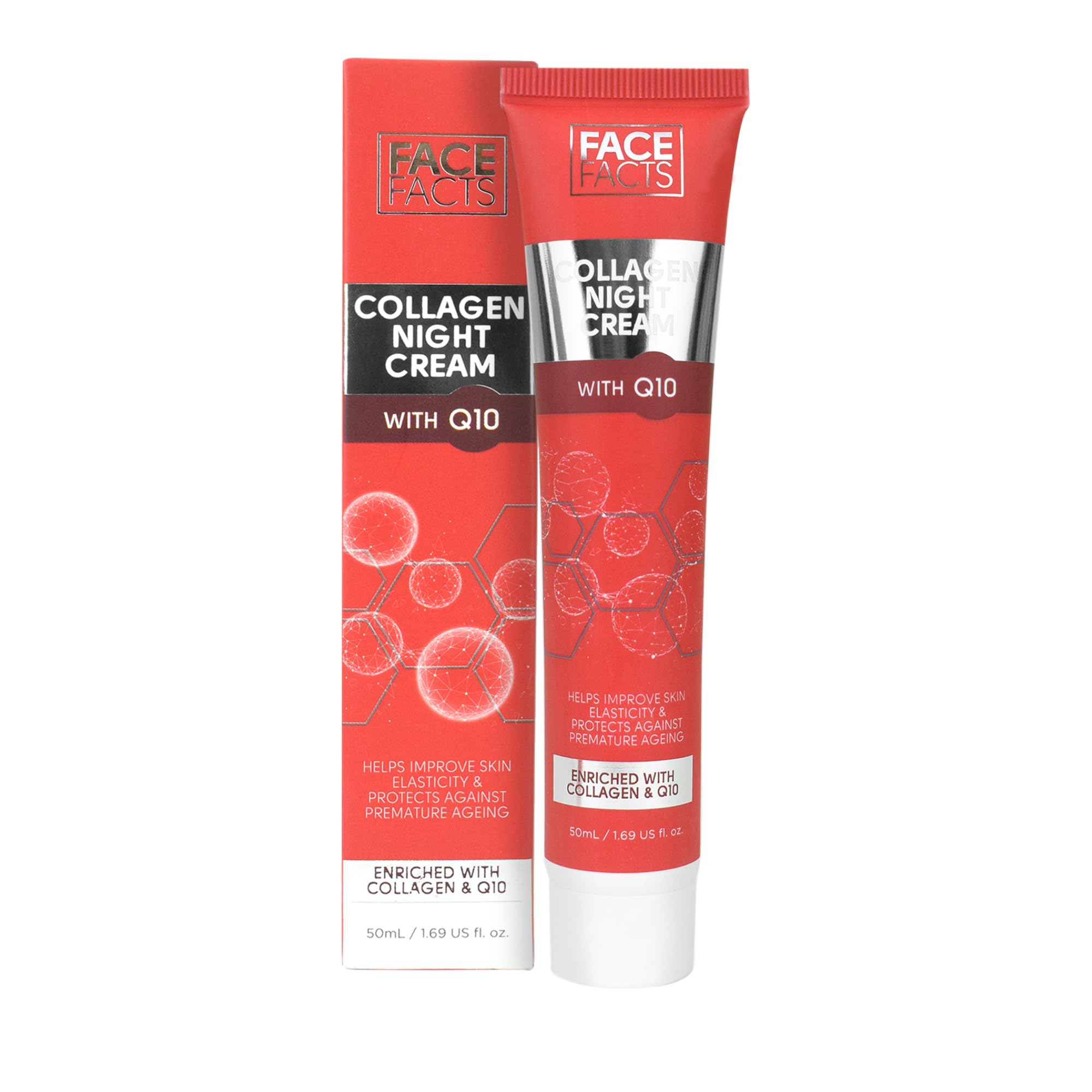 Face Facts Collagen Q10 Night Cream with Vitamin E and Ubiquinone