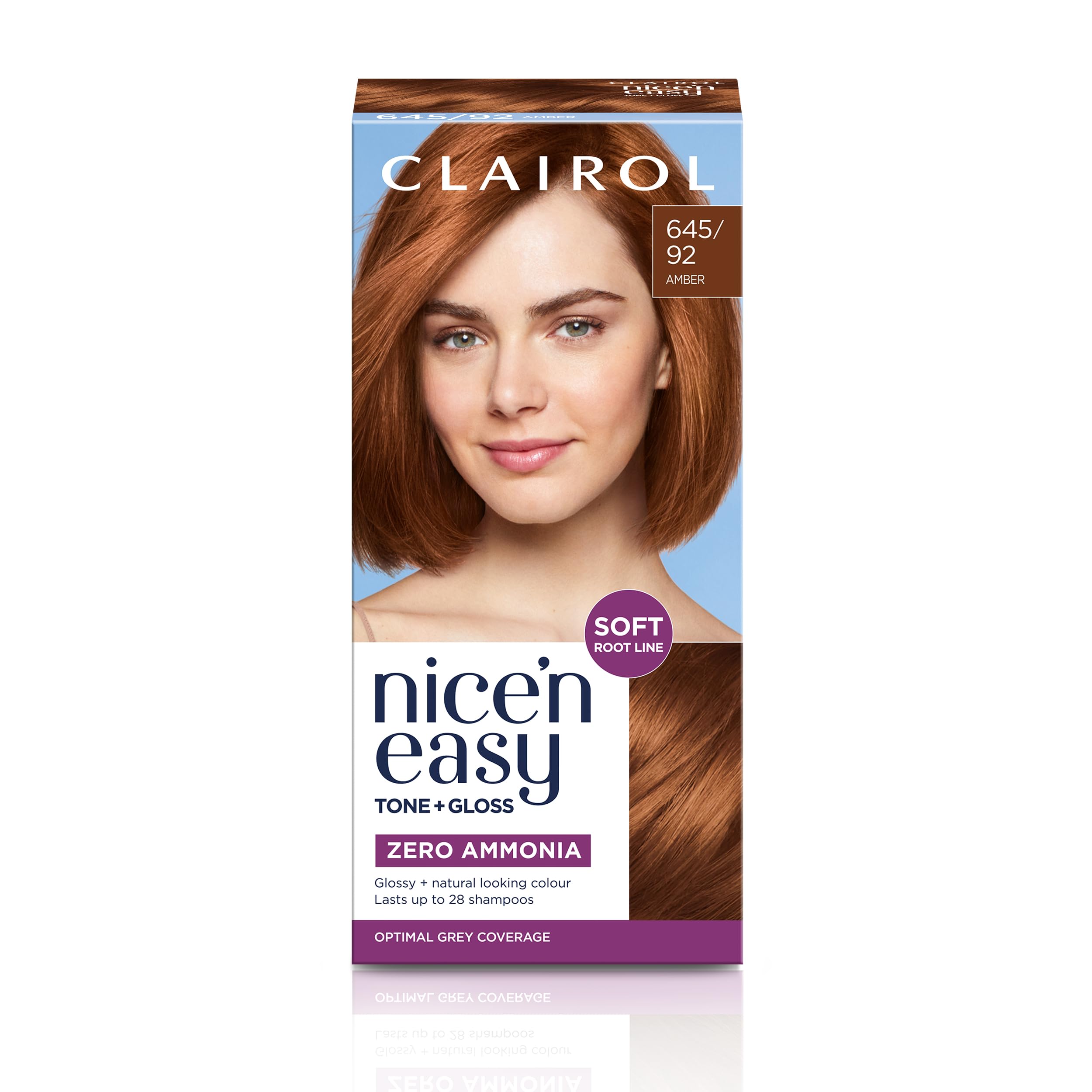 Clairol Nice'n Easy Tone+Gloss Semi-Permanente Haarfarbe - 645/92 Amber