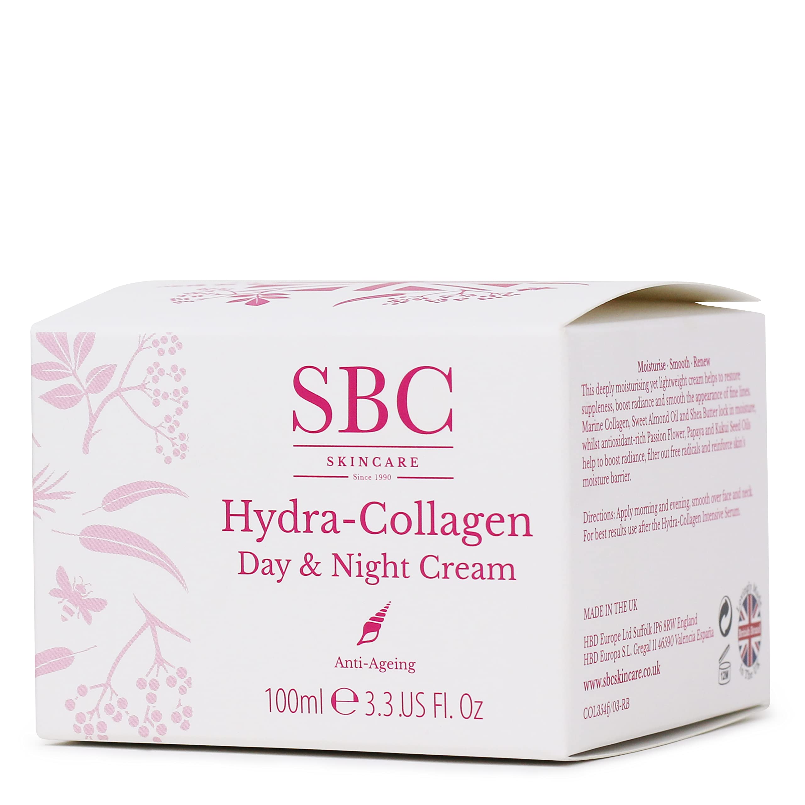 SBC Skincare Hydra-Collagen Day & Night Cream - 100ml | Firms & Smooths Fine Lines