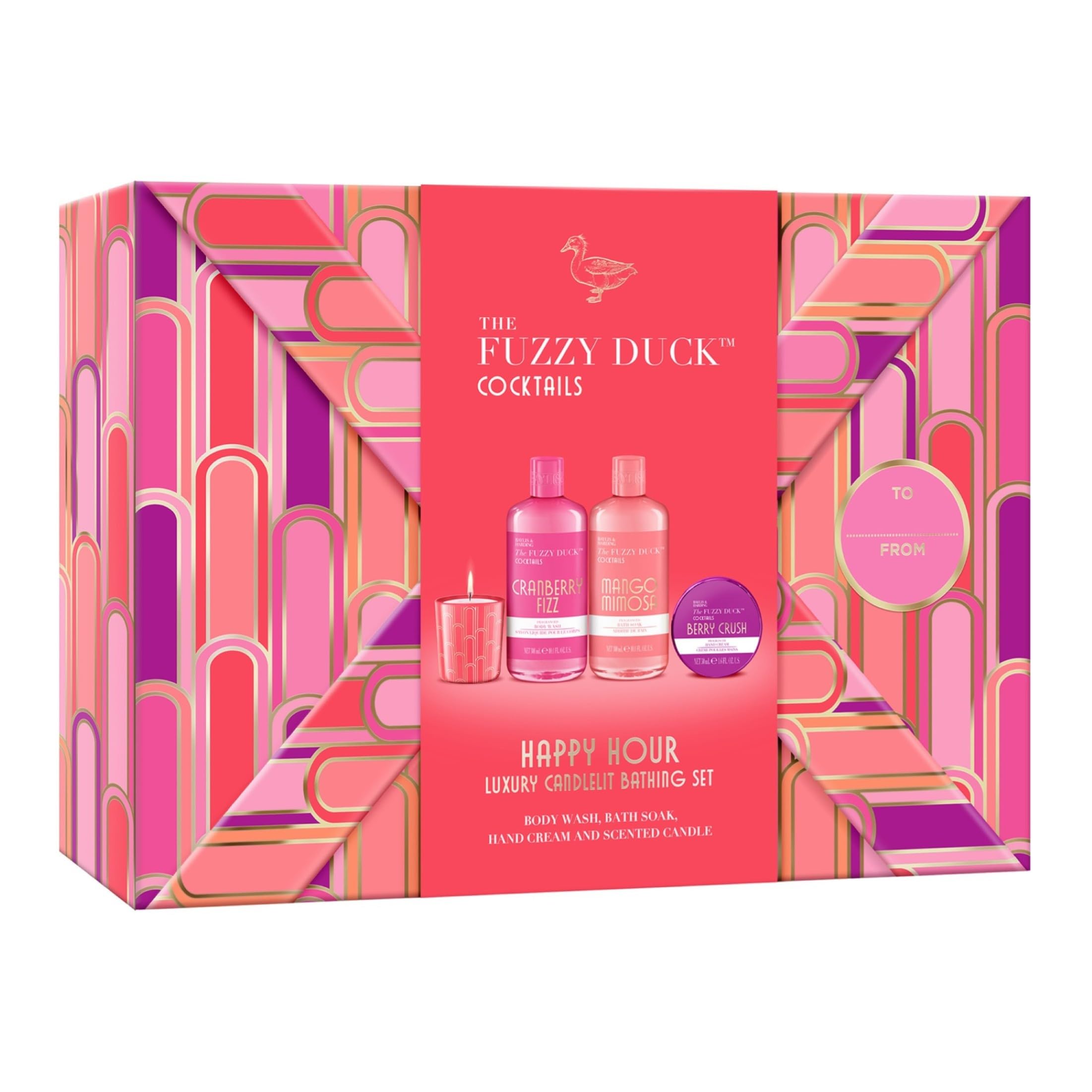 Baylis & Harding The Fuzzy Duck Cocktails Luxury Candlelit Bathing Gift Set - Vegan Friendly 8