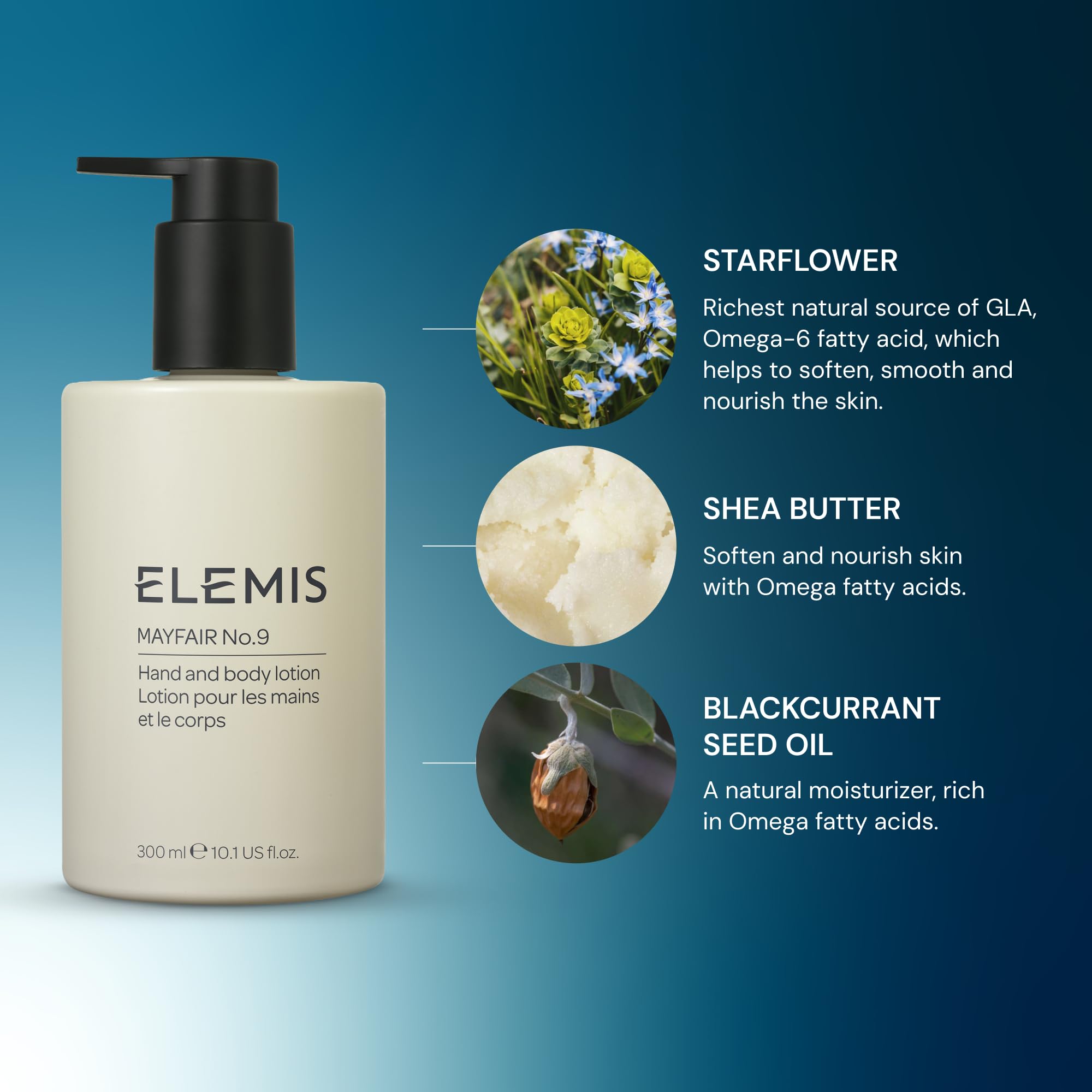 Elemis Mayfair No.9 Hand & Body Lotion 300ml - Luxurious Moisturizing Treatment 6