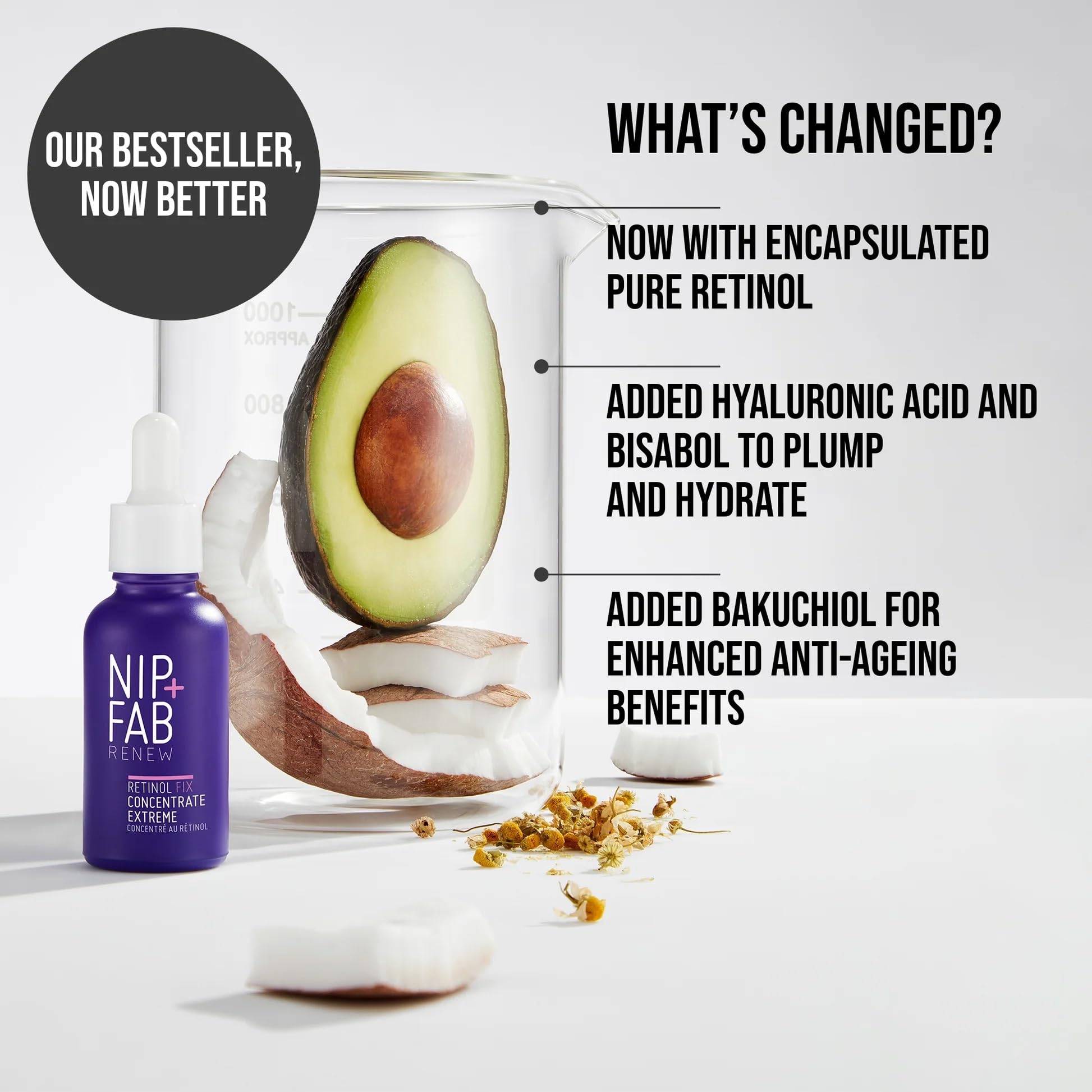 NIP + FAB Retinol Fix Booster Extreme 0.3% Stabilised Retinol Serum for Wrinkles & Pores, 30ml 4