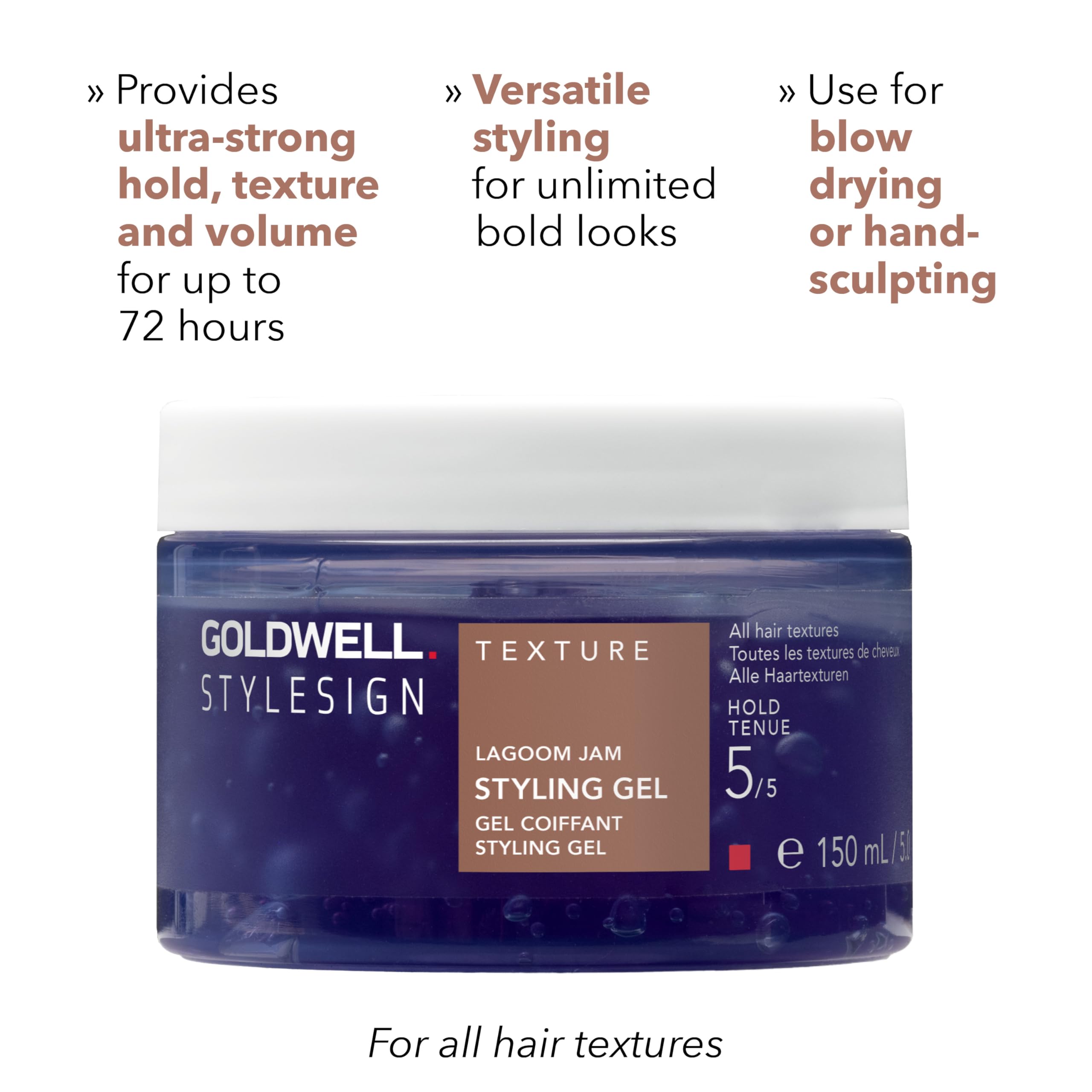 Goldwell StyleSign Lagoom Jam Styling Gel for All Hair Textures with High Shine Finish 4