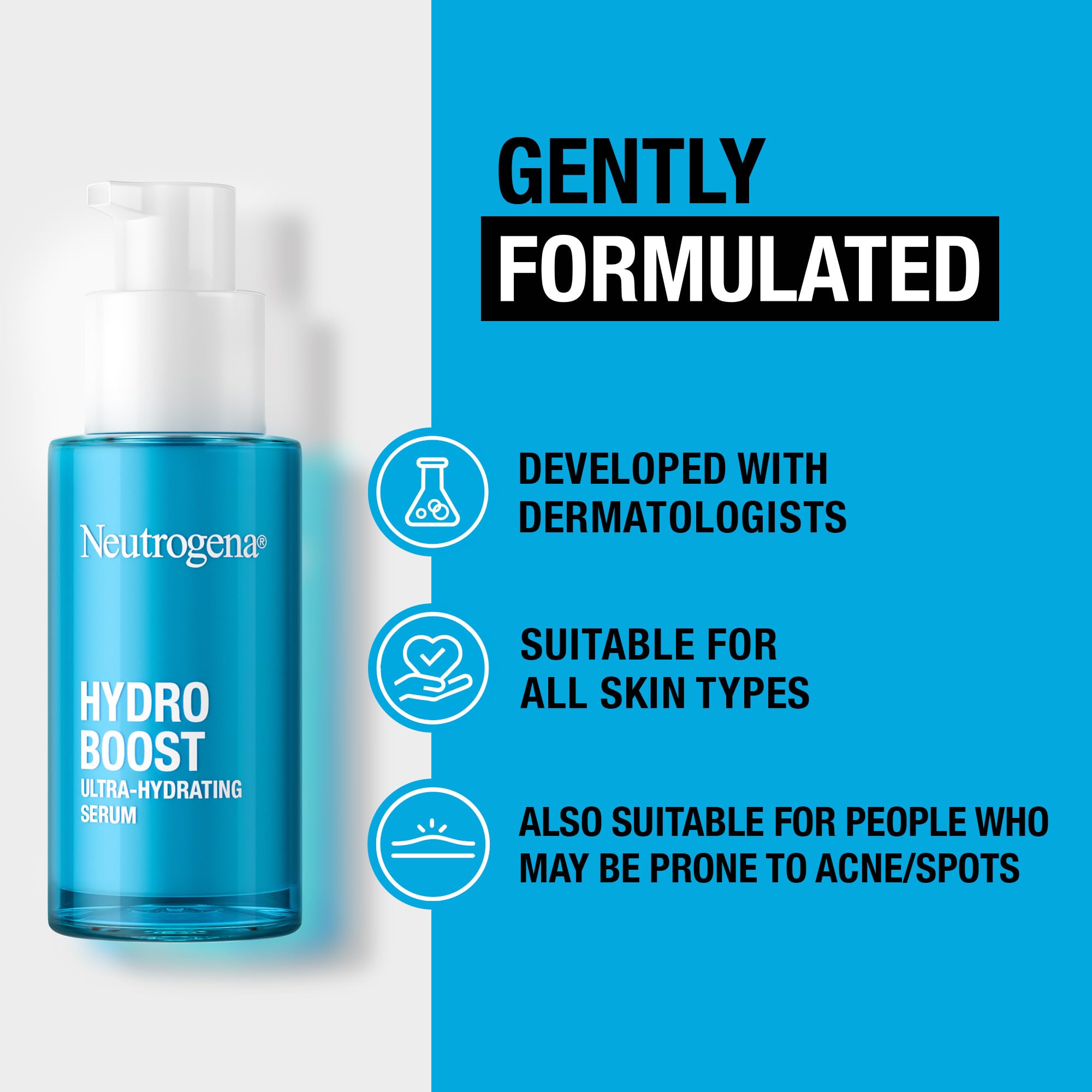 Neutrogena Hydro Boost Ultra-Hydrating Serum (1x 30ml), parfümfrei 7