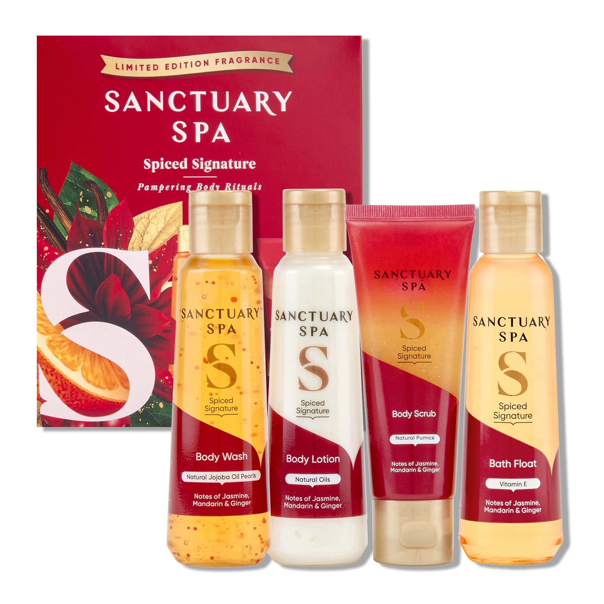 Sanctuary Spa Limited Edition Spiced Signature Pampering Body Rituals Gift Set