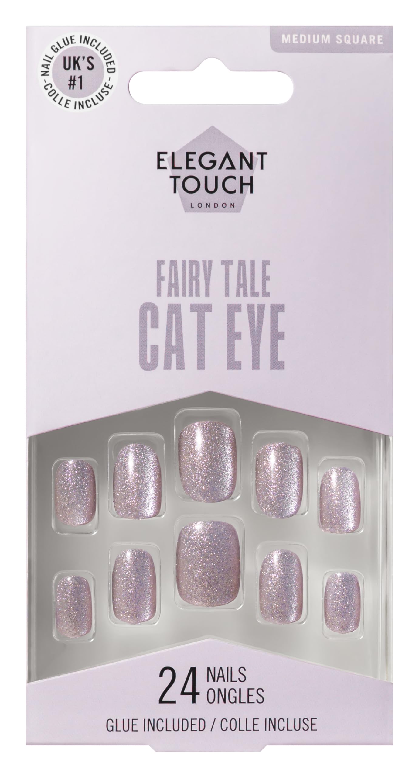 Elegant Touch Fairy Tale Cat Eye Nails - Pixie Dust, Medium Square