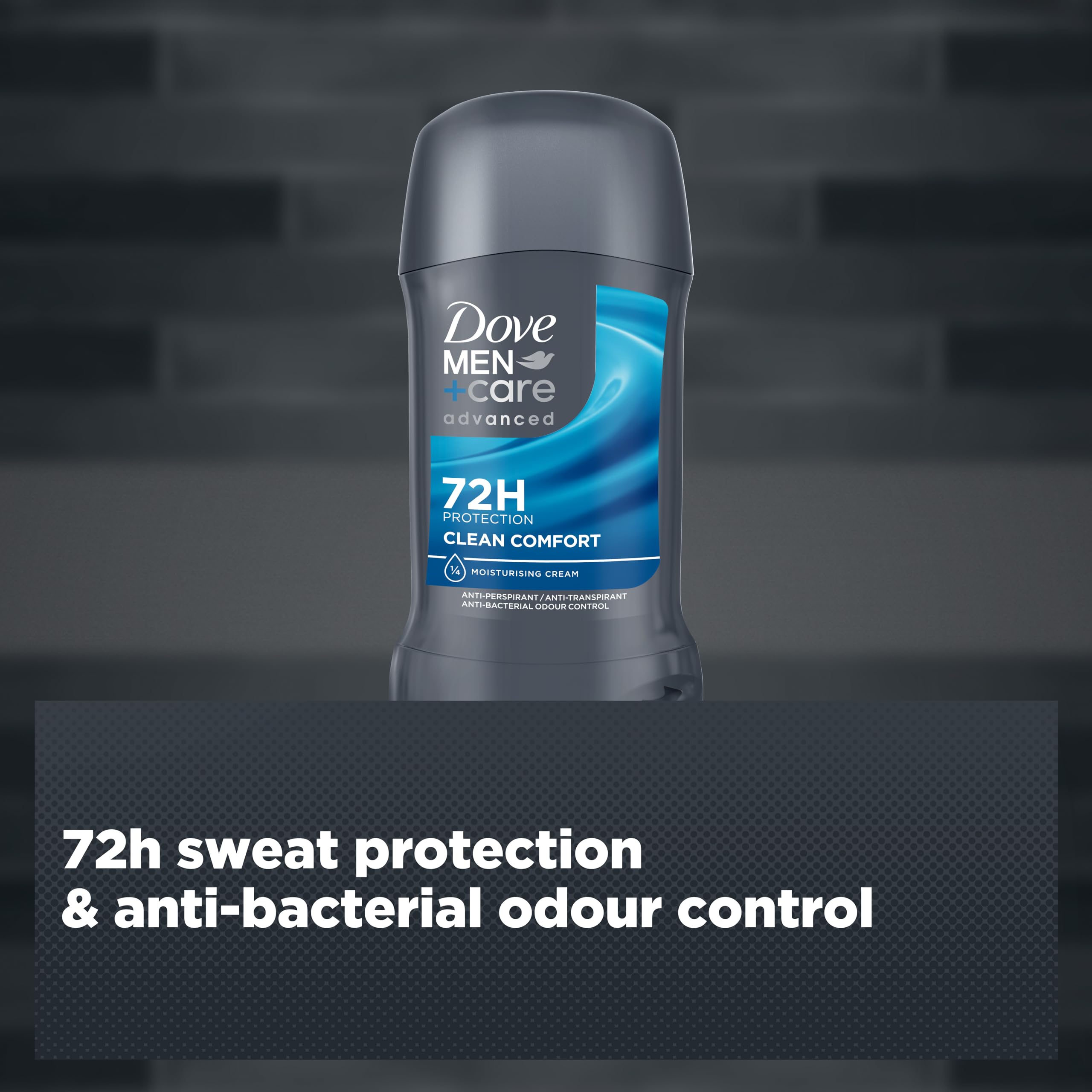 Dove Men+Care Advanced Clean Comfort Antiperspirant Stick with Lemon & Cedarwood 3