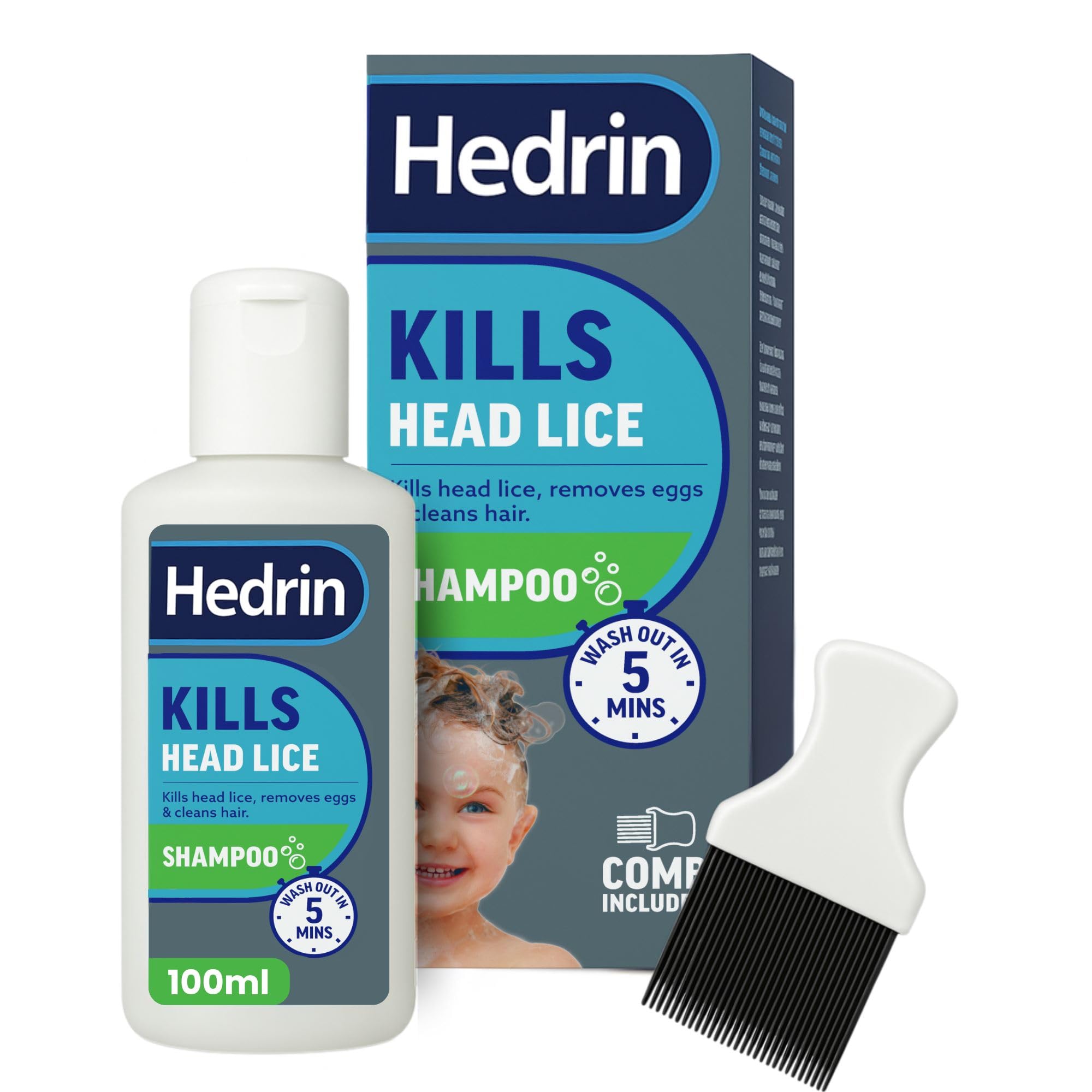 Hedrin All in One Shampoo for Head Lice Treatment (100ml)