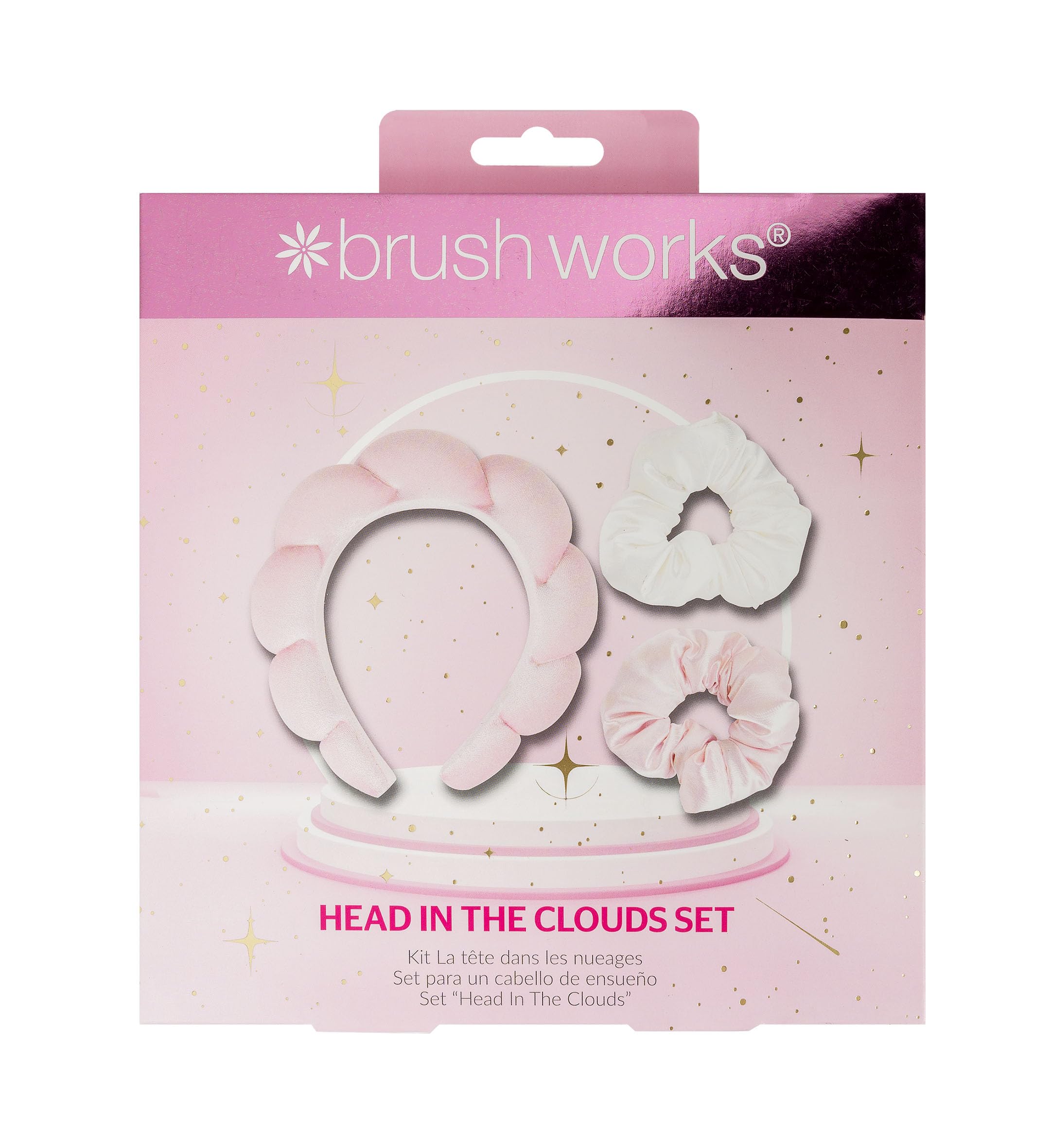 Brushworks Head In The Clouds Set: Cloud Headband & Large Scrunchies