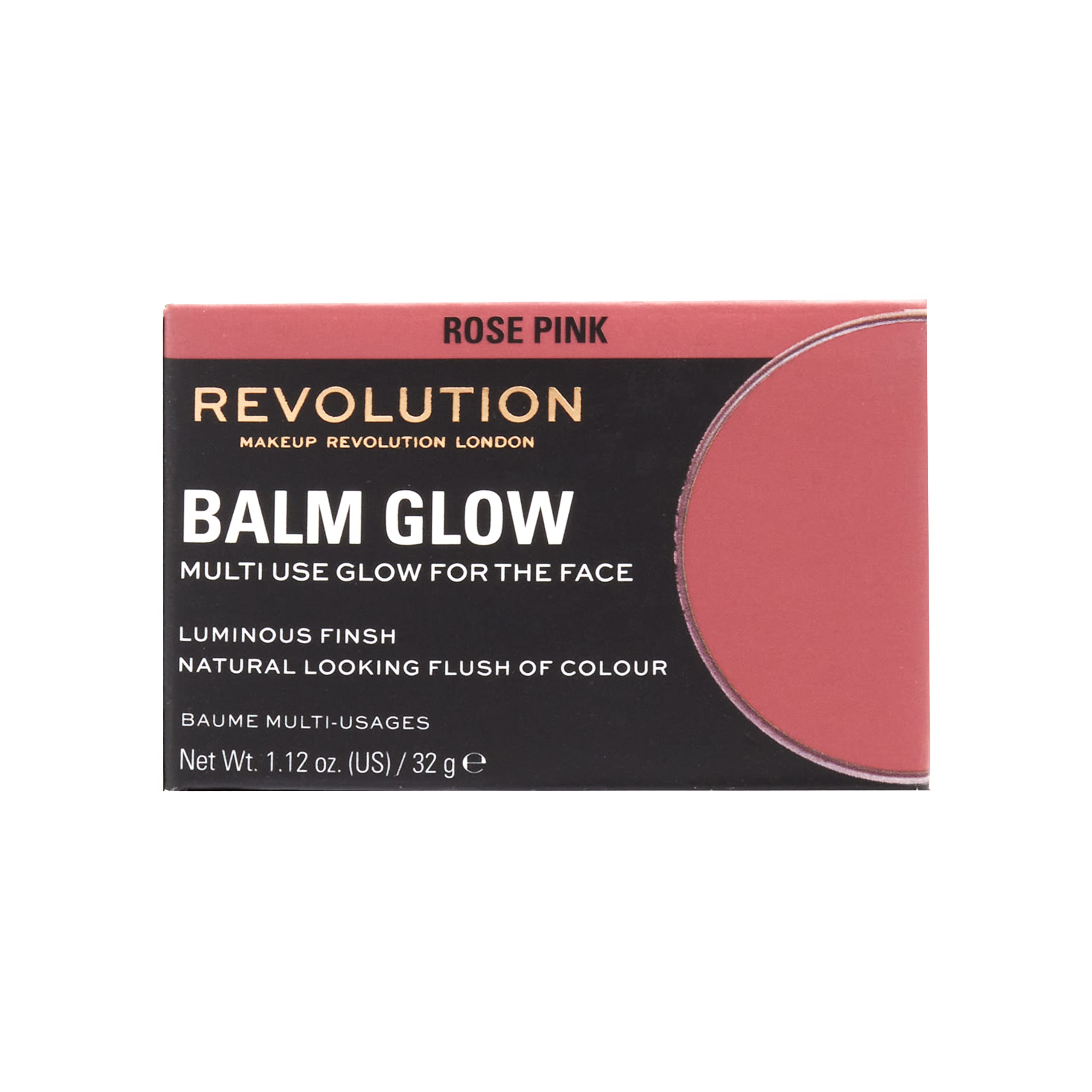 Revolution Beauty London Balm Glow Multi-Use Cheek and Lip Balm - Buildable Dewy Finish 5