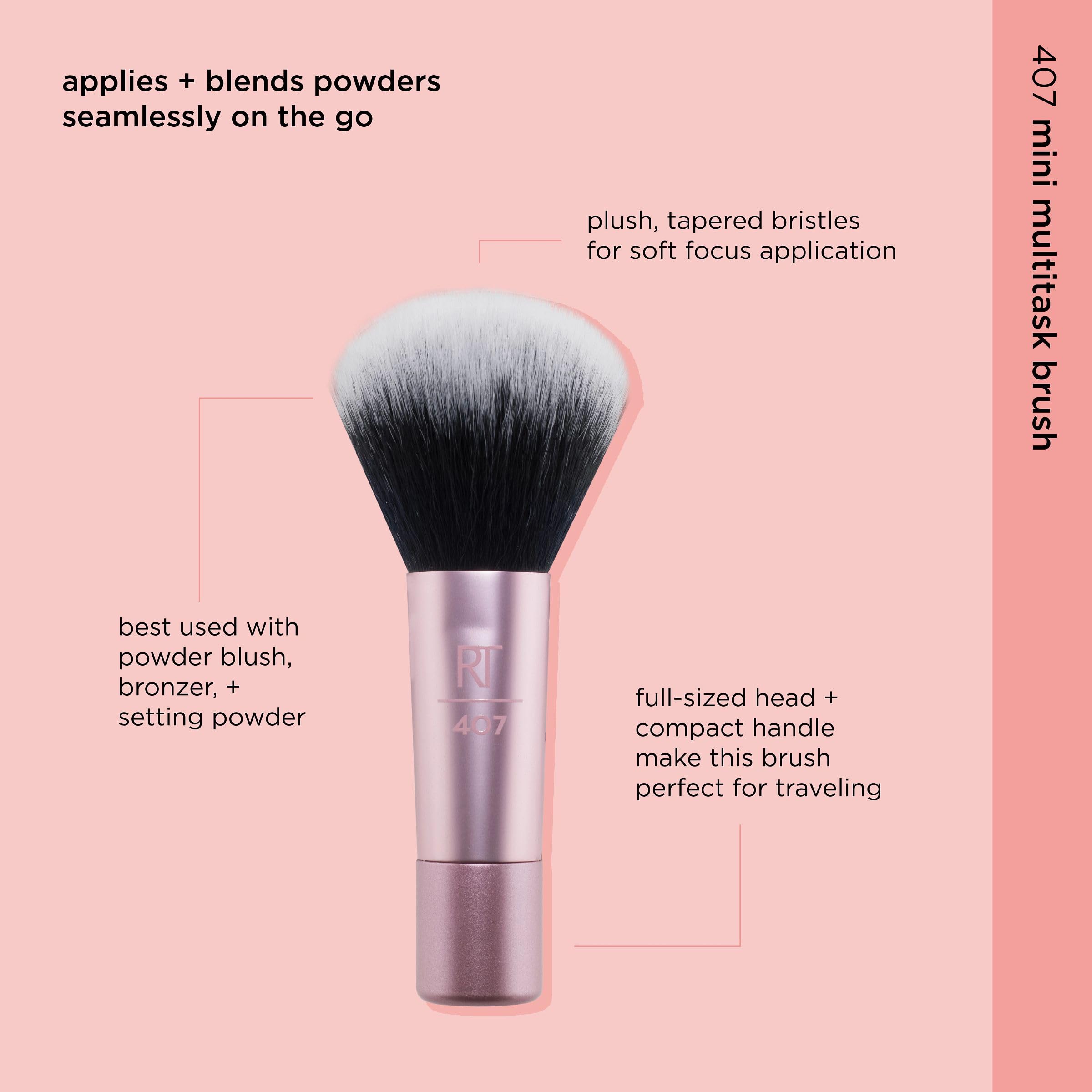 Real Techniques Mini Multitask Travel Makeup Brush for Blush, Bronzer or Highlighter 3