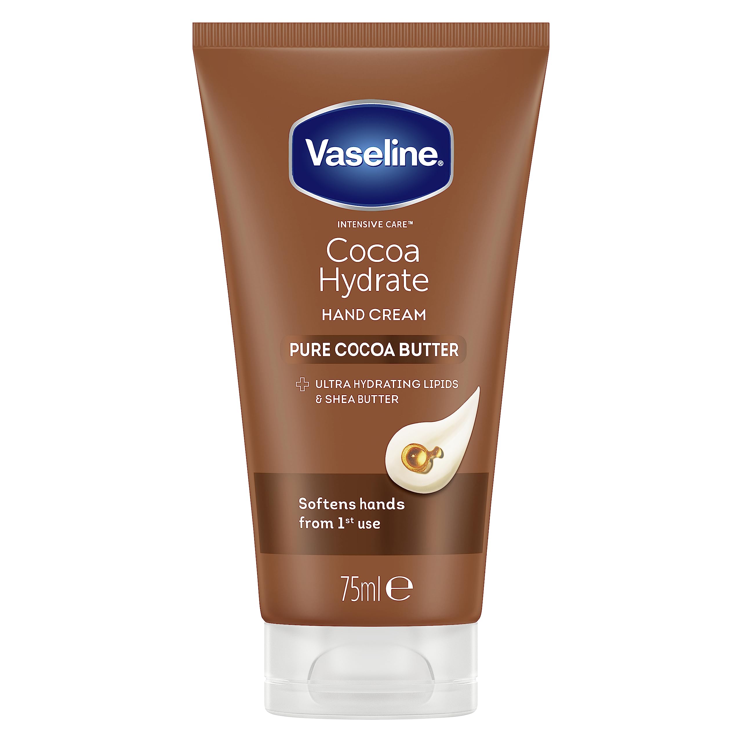 Vaseline Intensive Care Cocoa Hydrate Feuchtigkeitscreme mit ultra-feuchtigkeitsspendenden Lipiden 1