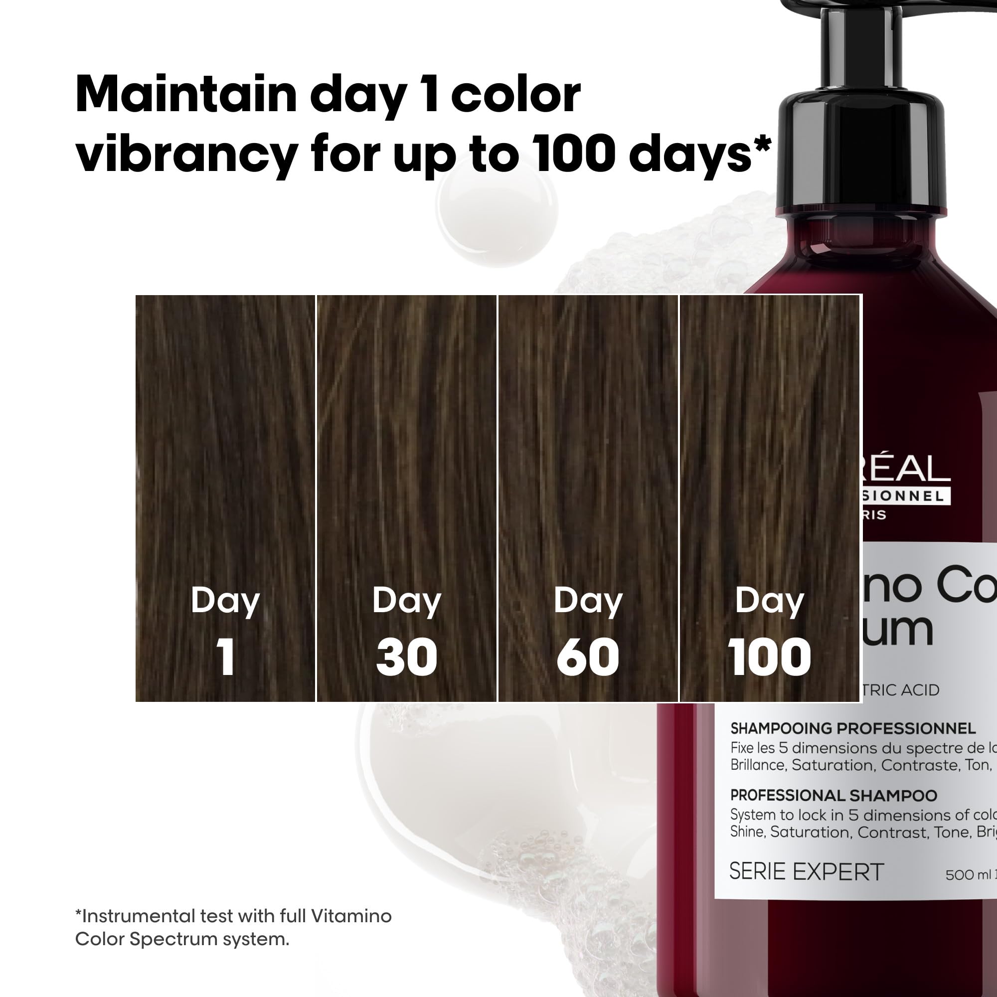 L'Oréal Professionnel Vitamino Color Spectrum Sulphate Free Shampoo for Coloured Hair, 500ml 3
