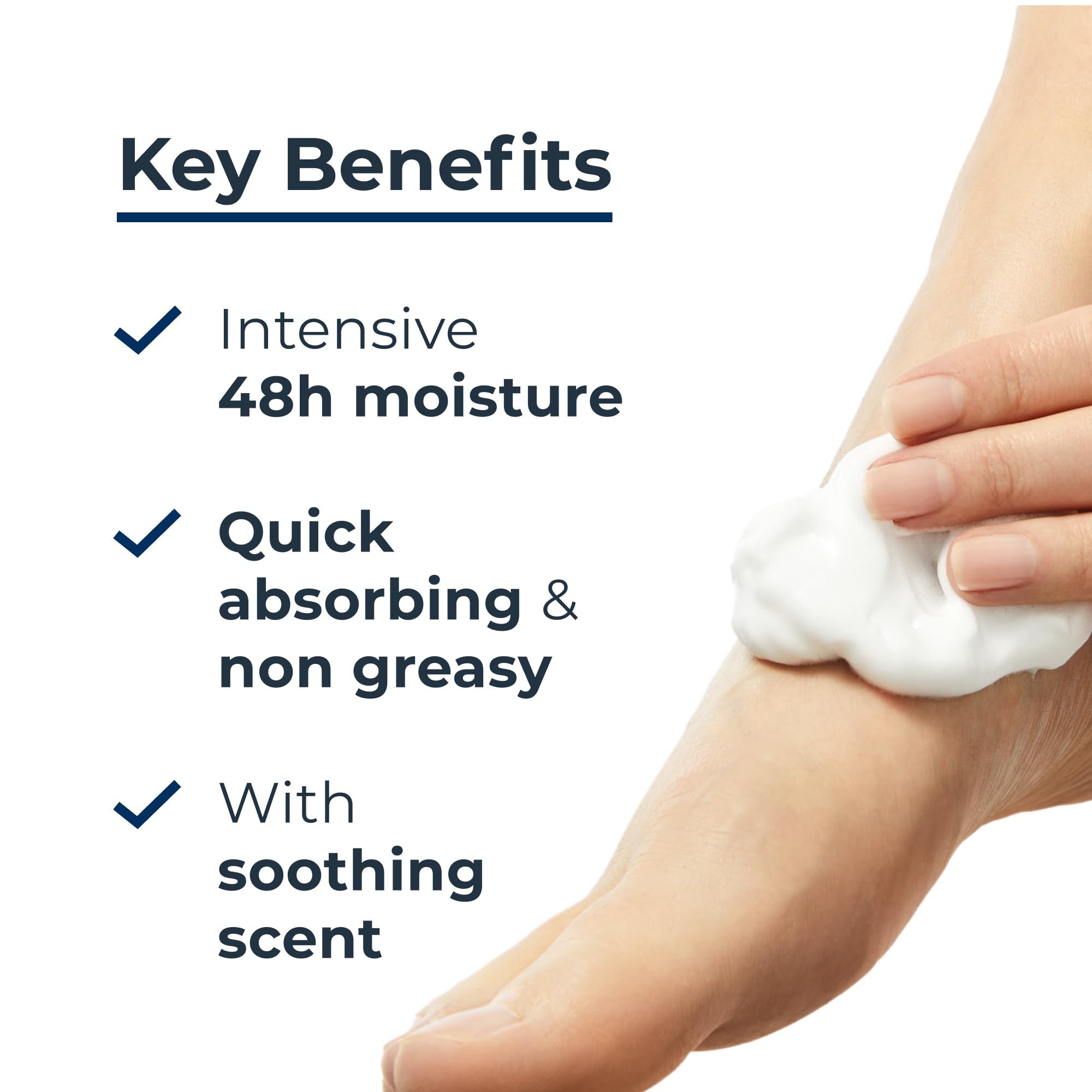 Eucerin UreaRepair Plus 10% Urea Foot Foam for Dry, Atopic, Diabetic Skin 150ml