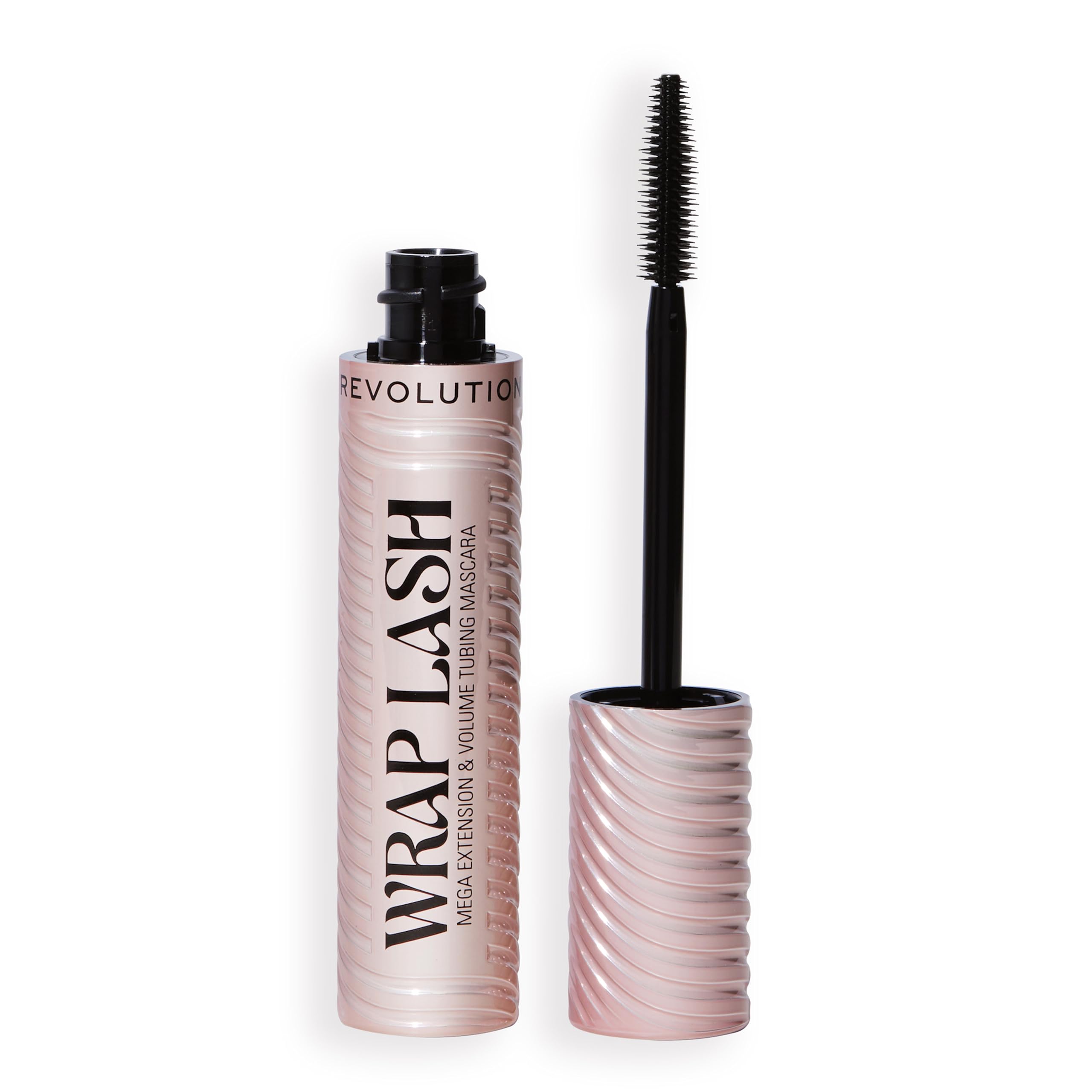 Revolution Wrap Lash Tubing Mascara, wischfest und wasserfest für Länge und Volumen, vegan und tierversuchsfrei, Schwarz, 8,5 ml 1