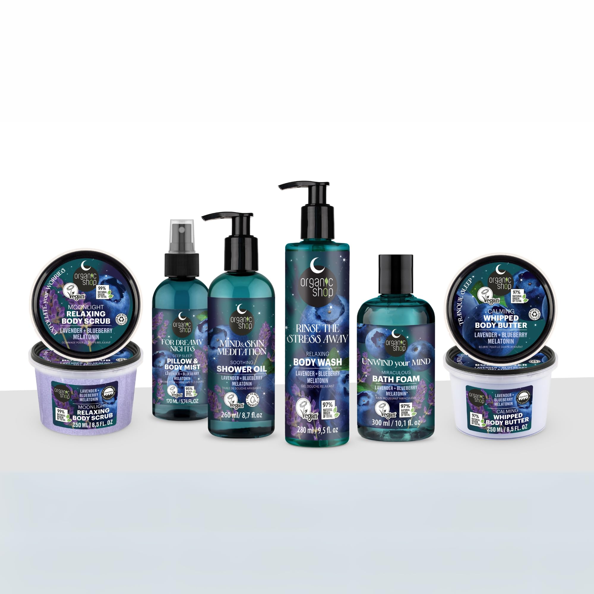 Organic Shop Sleep Calming Whipped Body Butter with Lavender, Blueberry & Melatonin, 250 ml 5
