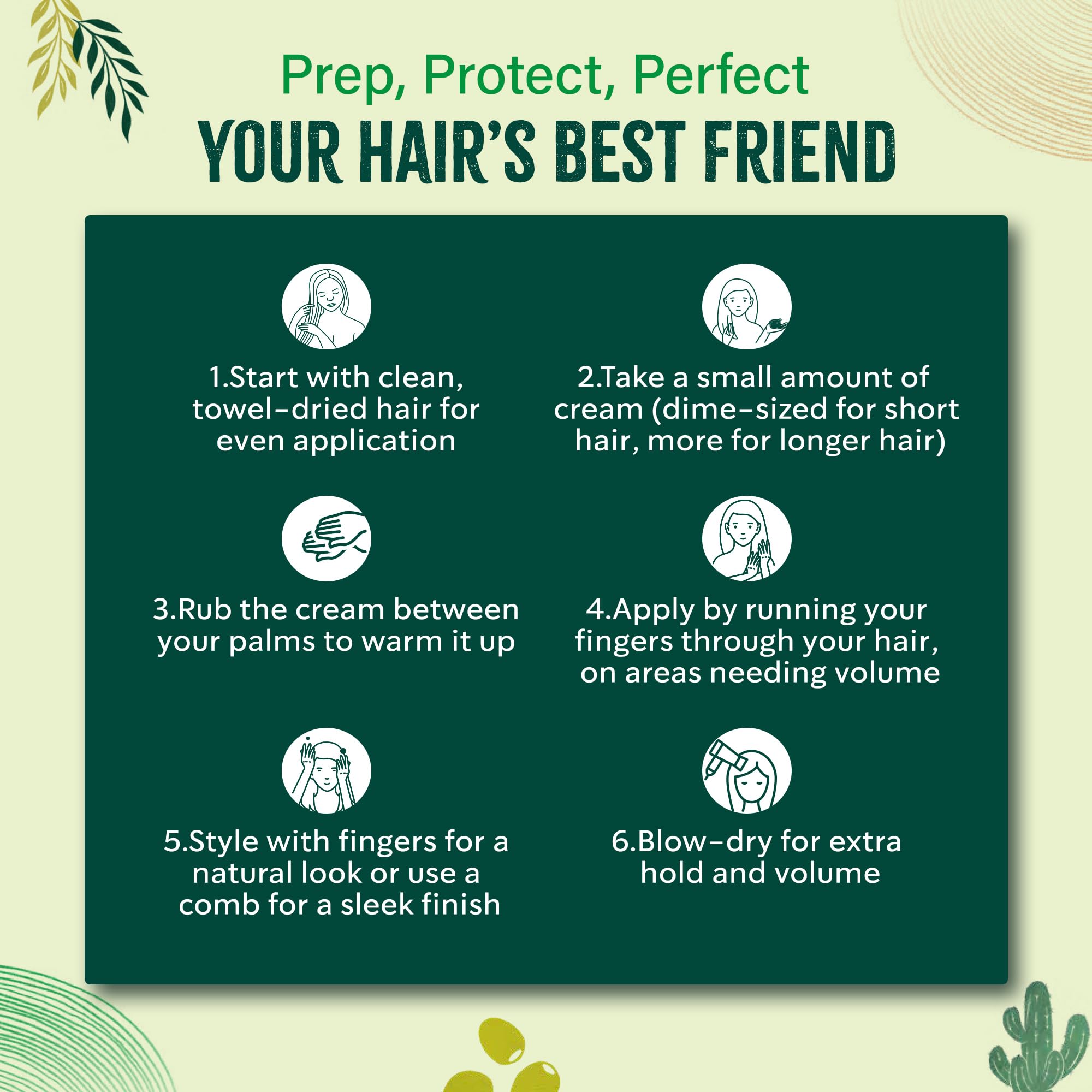 Vatika Naturals Anti-Breakage Hair Cream with Cactus & Olive - 210ml 4