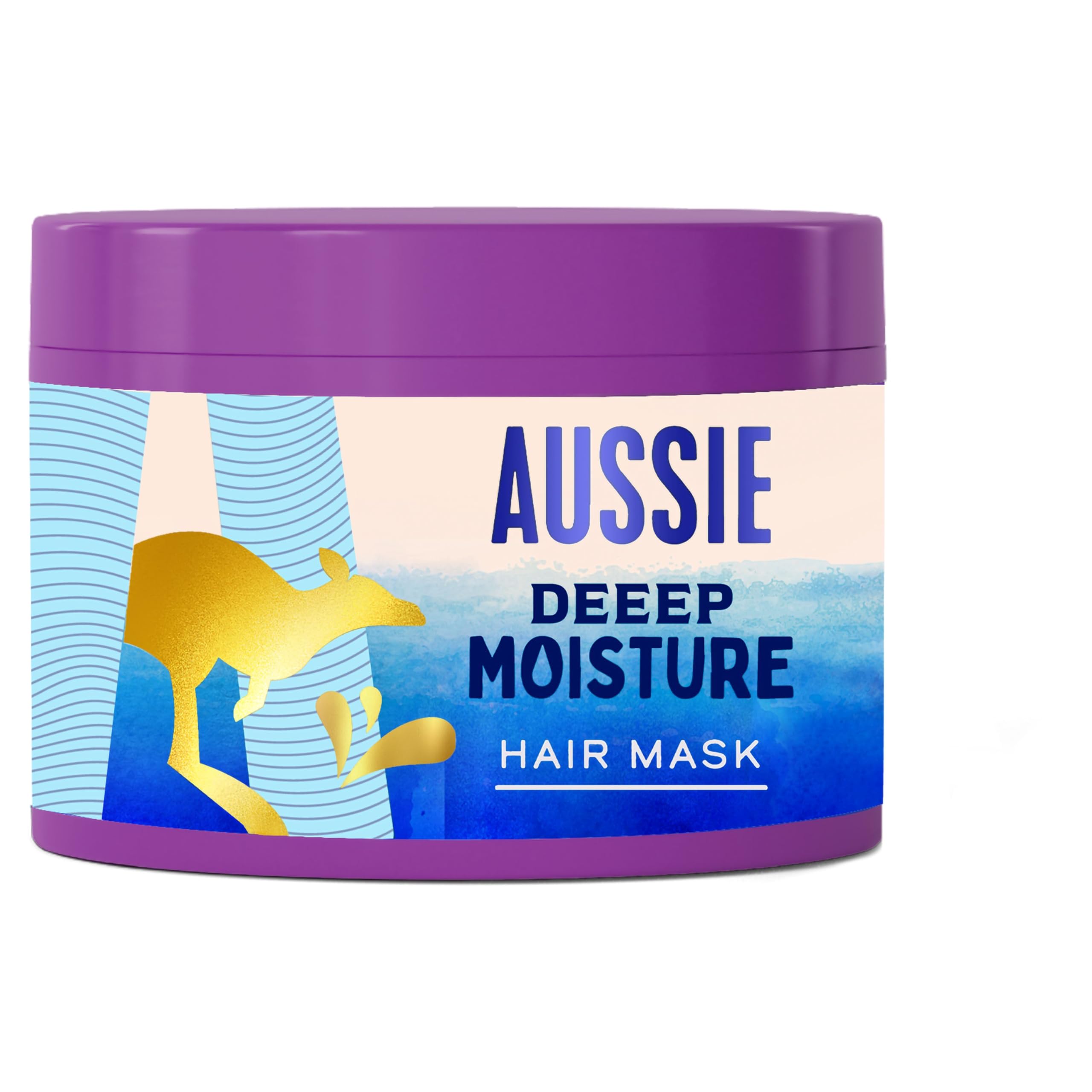 Aussie Deep Moisture Hair Mask for Very Dry, Thick and Curly Hair with Avocado, Jojoba & Macadamia Oils, 300ml