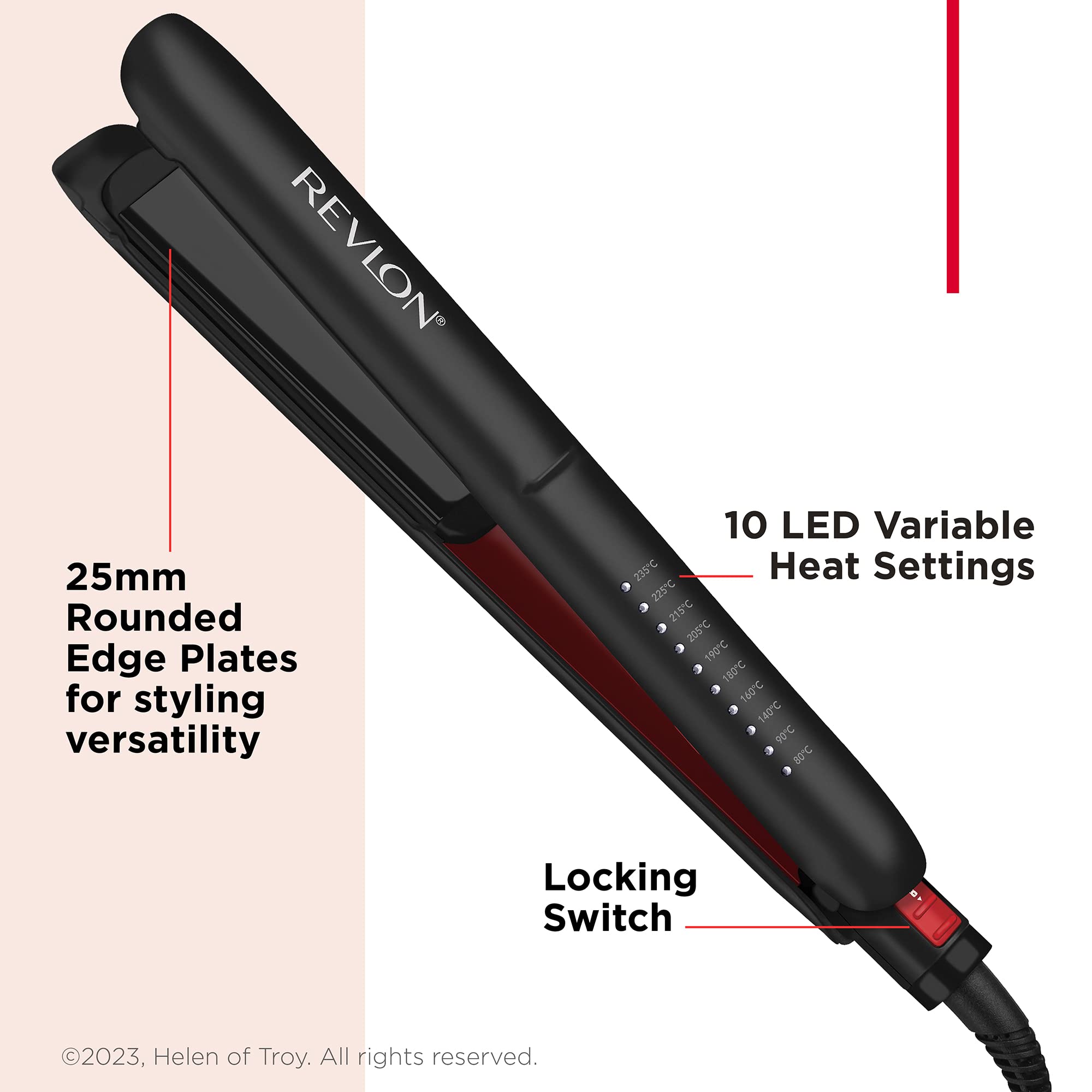 Revlon Smoothstay Haarglätter mit Kokosöl (25 mm, dreifach beschichtet) 3