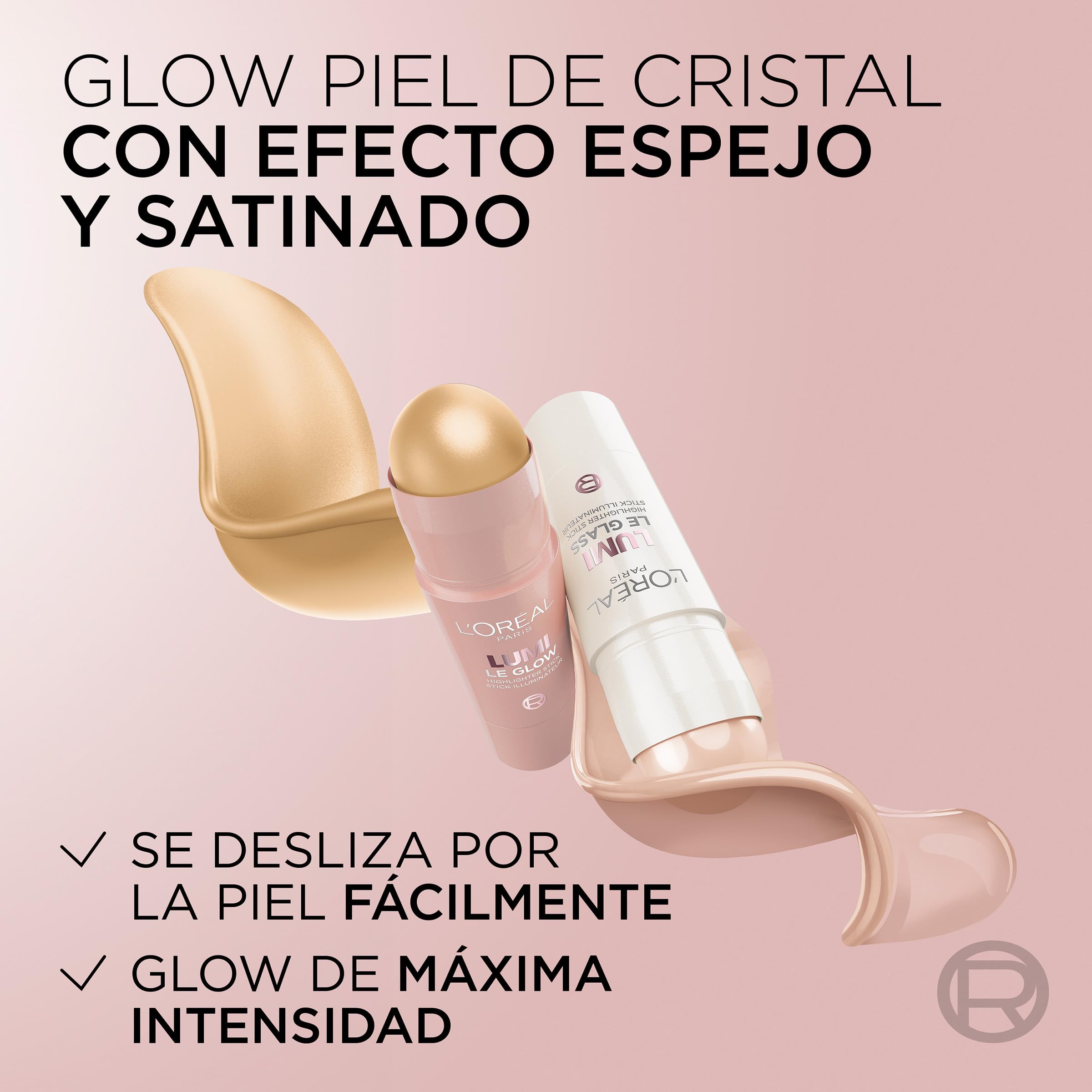 L'Oréal Paris Lumi Le Glass Stick, Highlighter-Stick für vielfältige Anwendungen, strahlendes Satin-Finish, nicht klebrig, glitzerfrei, für alle Hauttöne, Farbton: 610 Pearl Eclat 3